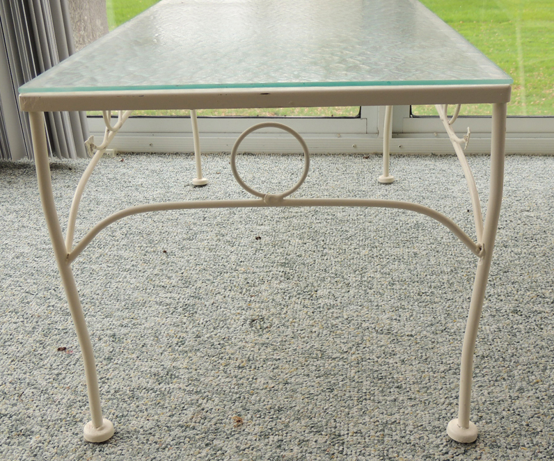 Wrought Iron Patio Coffee Table