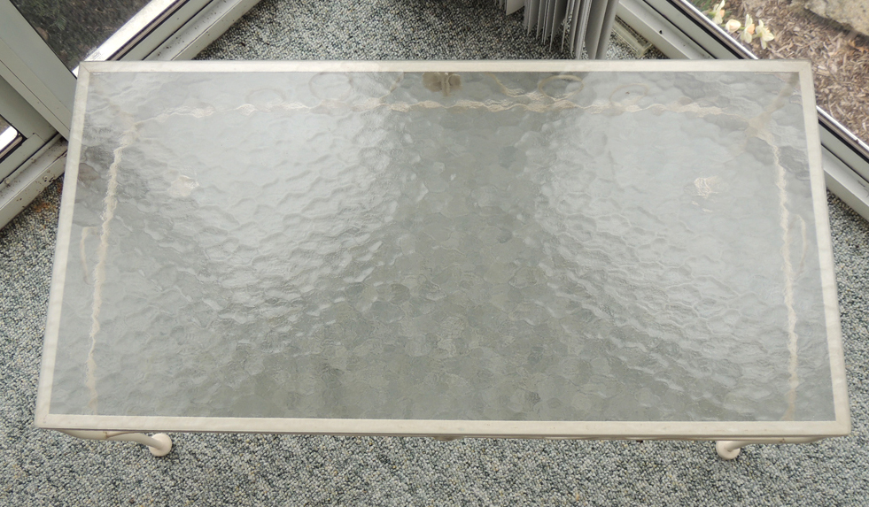 Wrought Iron Patio Coffee Table