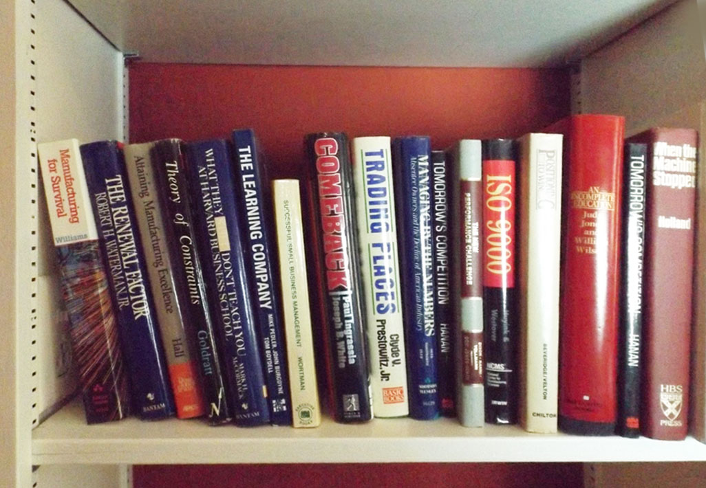 Shelf of Modern Business Books