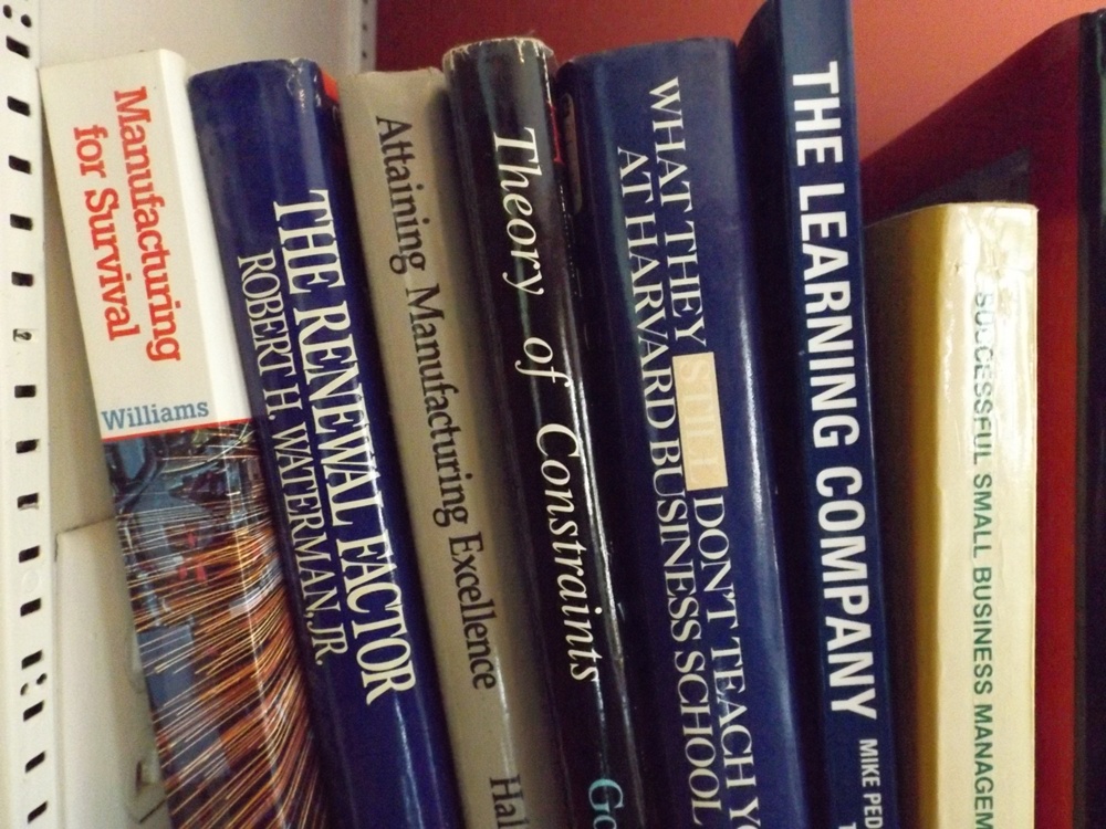 Shelf of Modern Business Books
