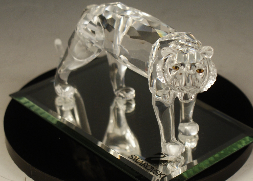 Swarovski Crystal Tiger Figurine