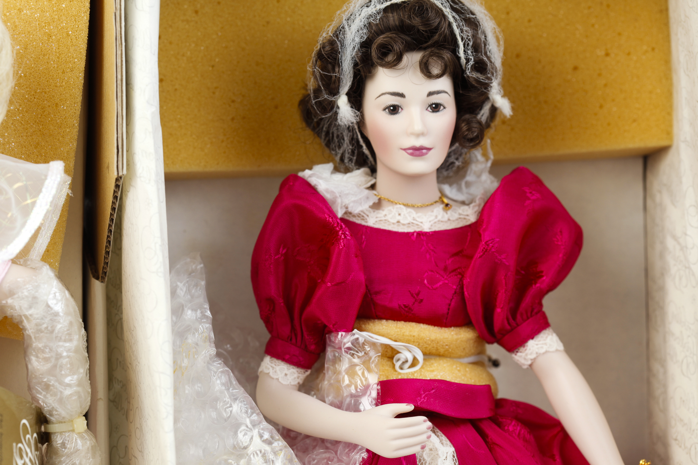 Pair of Franklin Mint Heirloom Dolls