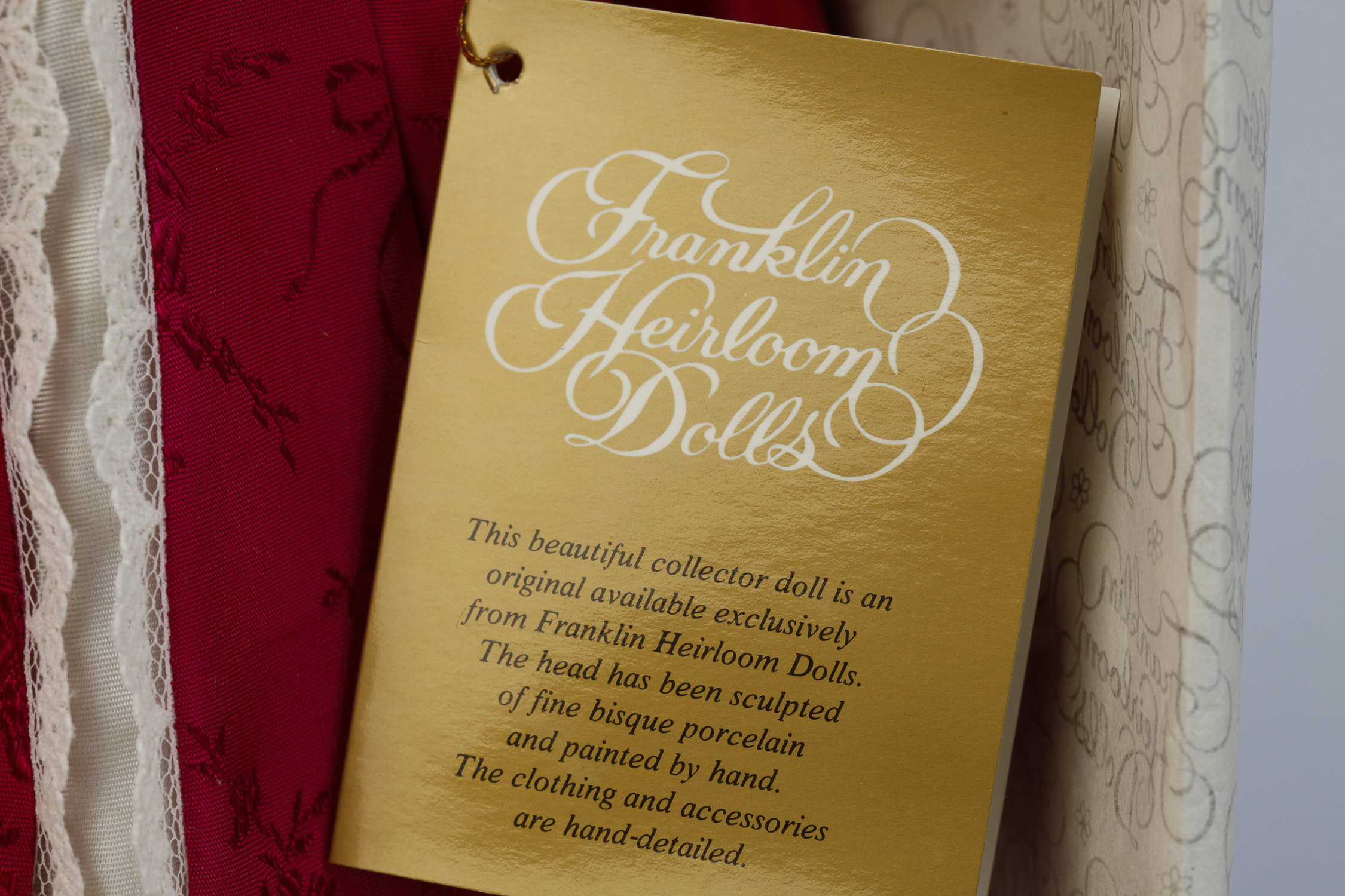 Pair of Franklin Mint Heirloom Dolls