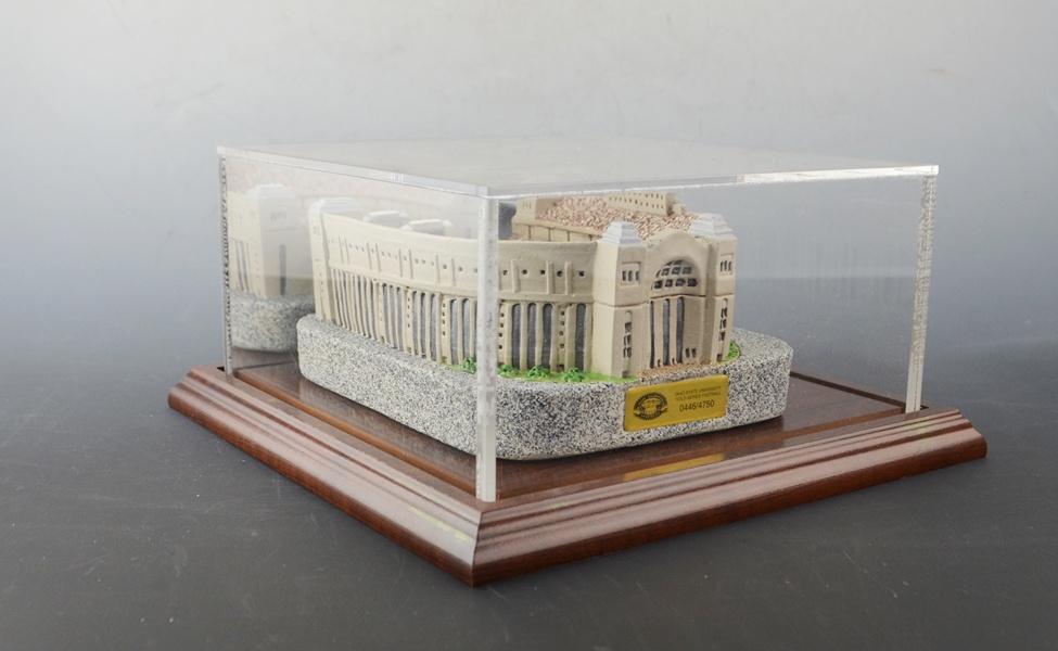 Cooper and Herbstreit Autographed Football and OSU Stadium Statue