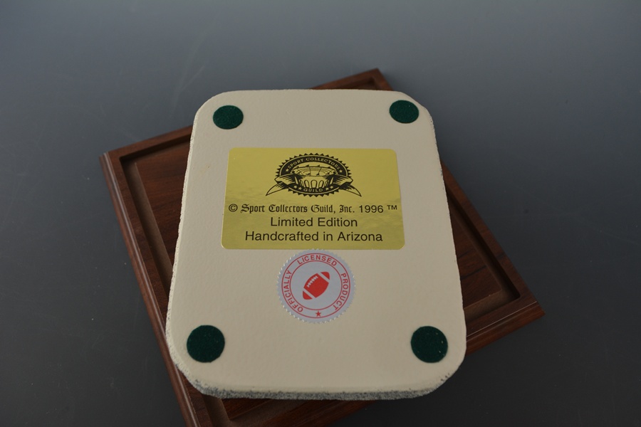 Cooper and Herbstreit Autographed Football and OSU Stadium Statue