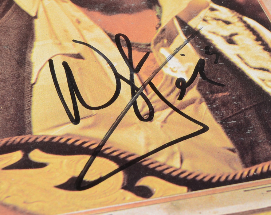 Waylon Jennings Signed Album Cover