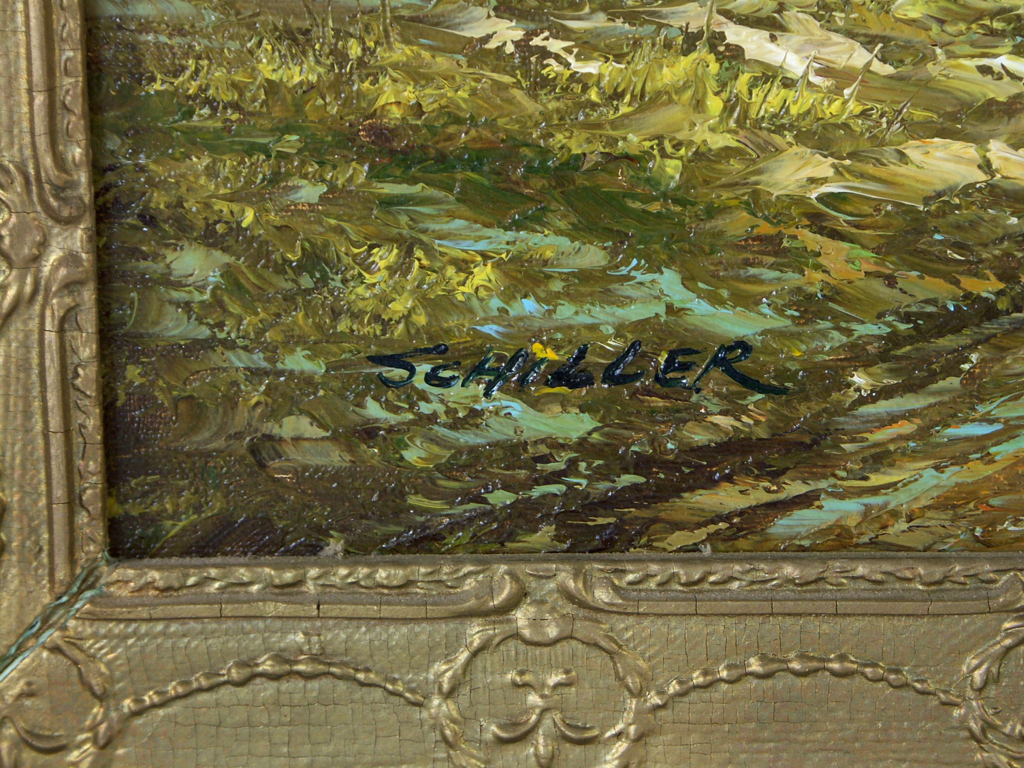 Signed Original Oil Painting - Schiller