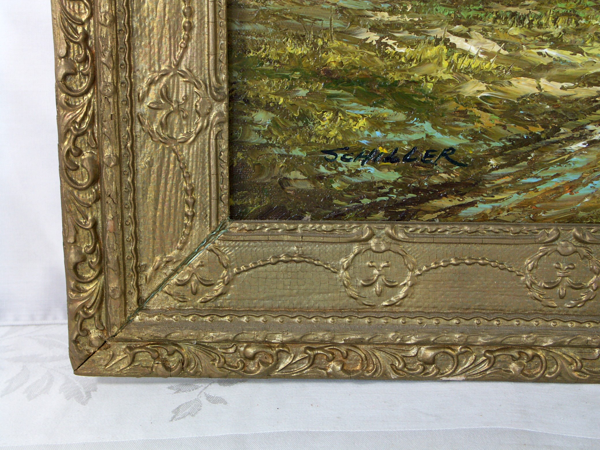 Signed Original Oil Painting - Schiller