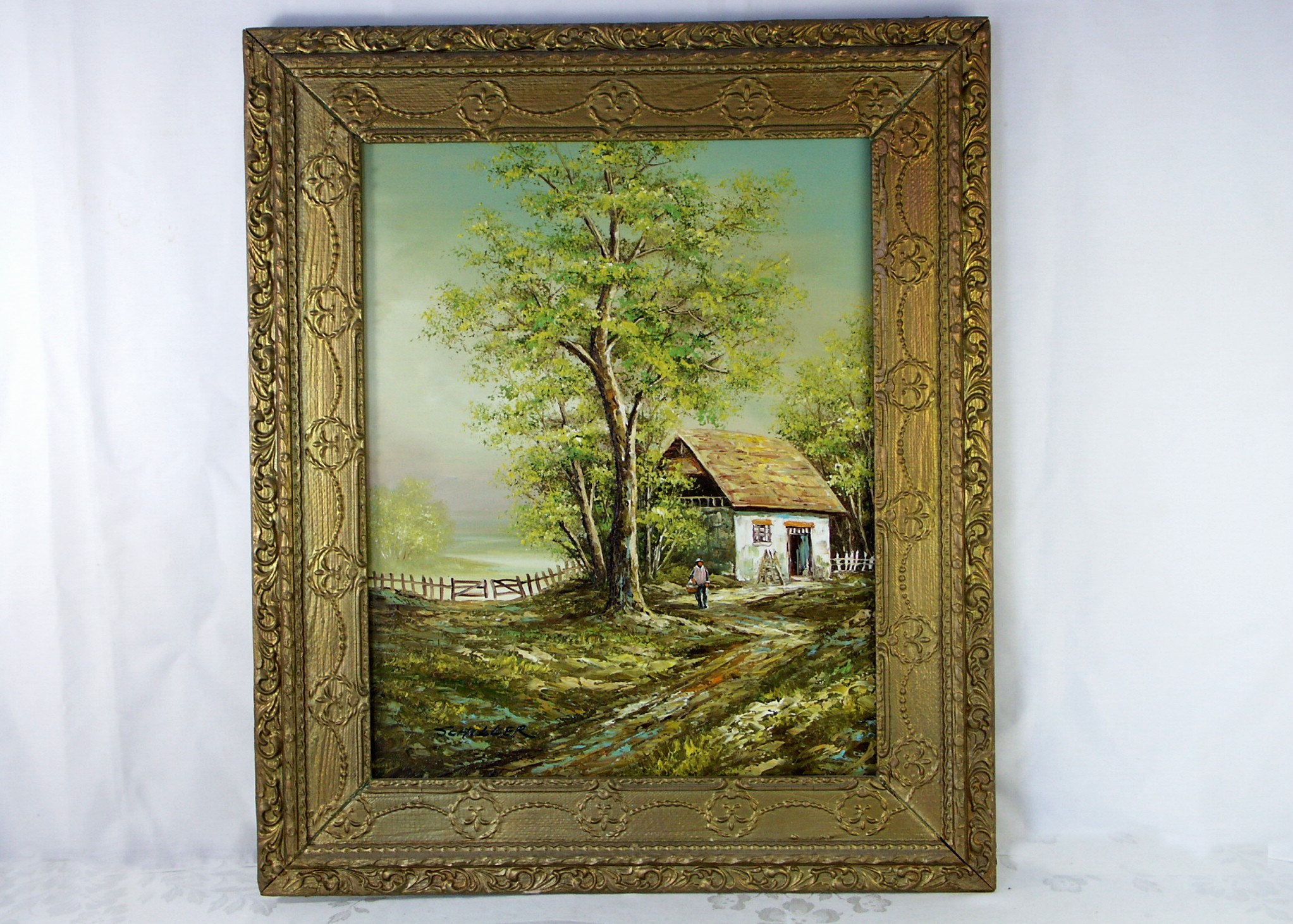 Signed Original Oil Painting - Schiller