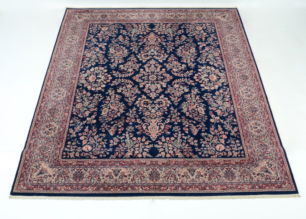 Kara Mar Karastan Machine Knotted  Navy Sarouk Style Rug
