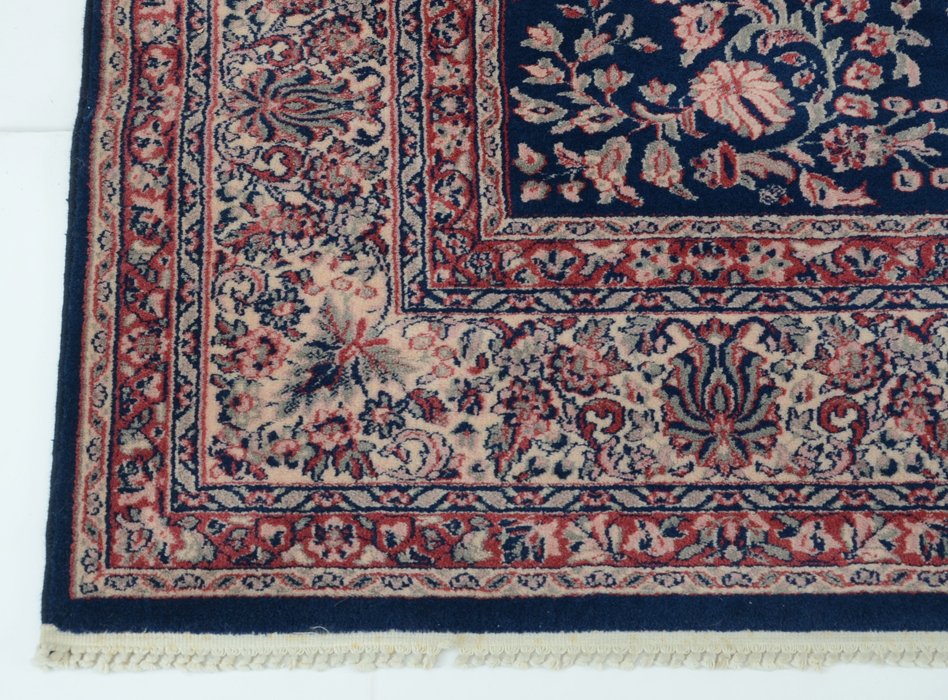 Kara Mar Karastan Machine Knotted  Navy Sarouk Style Rug