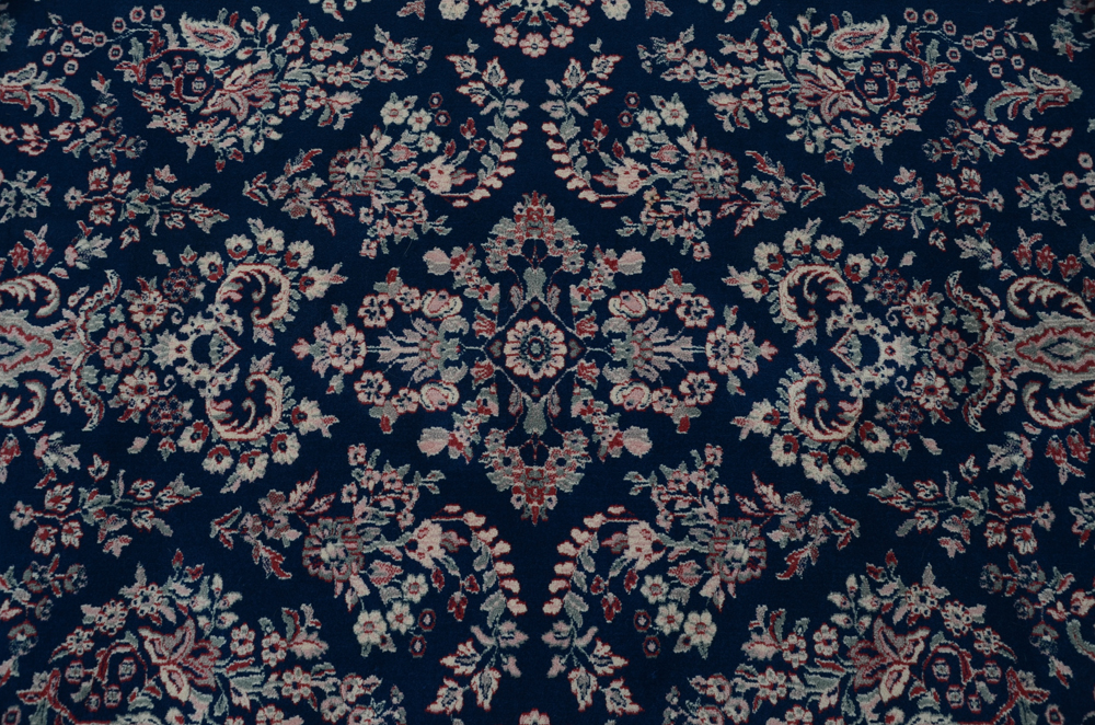 Kara Mar Karastan Machine Knotted  Navy Sarouk Style Rug