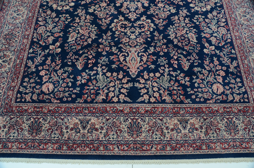 Kara Mar Karastan Machine Knotted  Navy Sarouk Style Rug