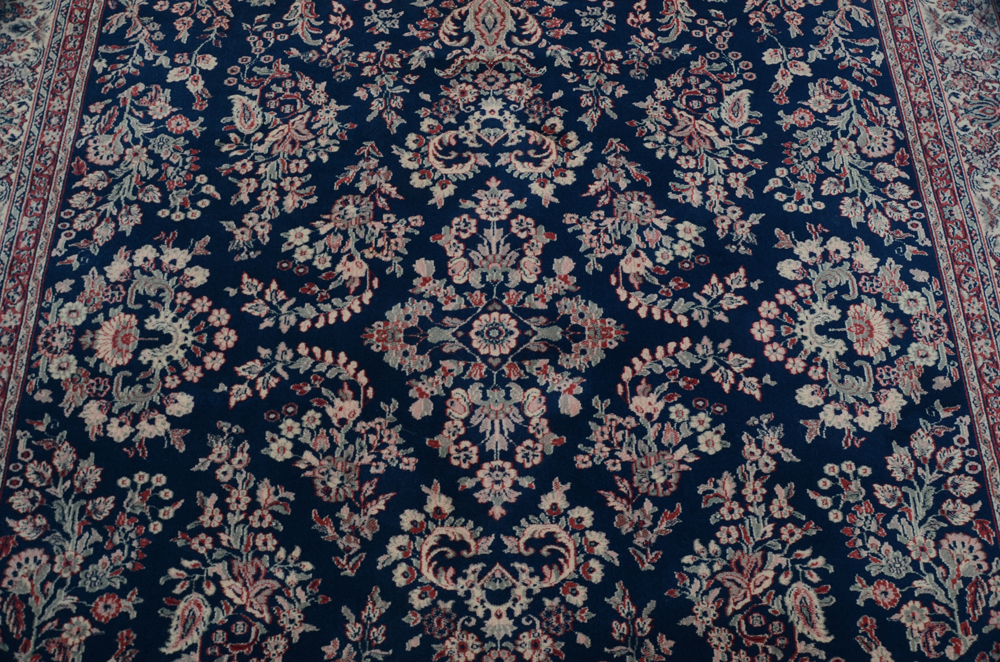 Kara Mar Karastan Machine Knotted  Navy Sarouk Style Rug