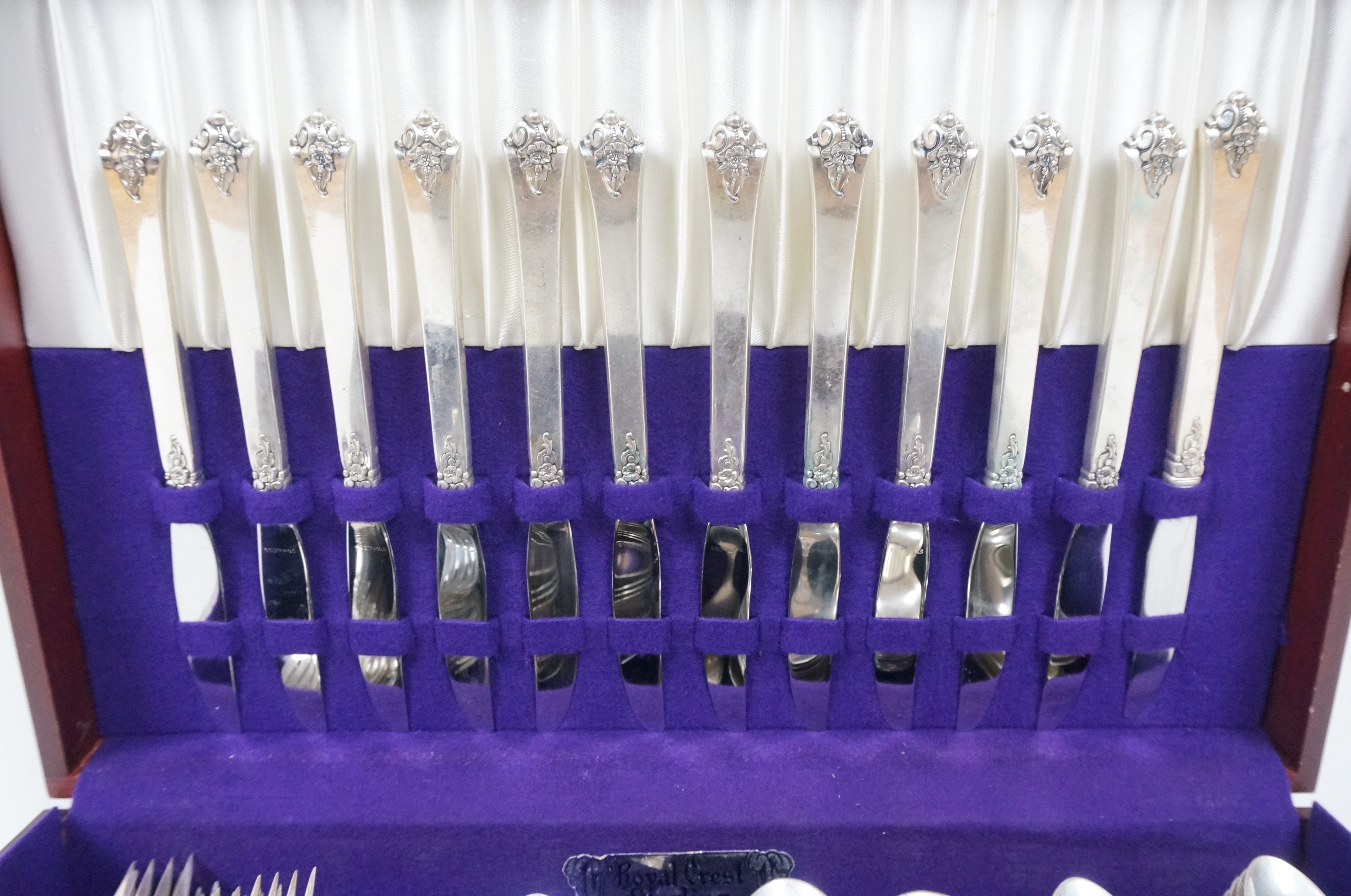 Royal Crest "Castle Rose" Sterling Silver Flatware Set