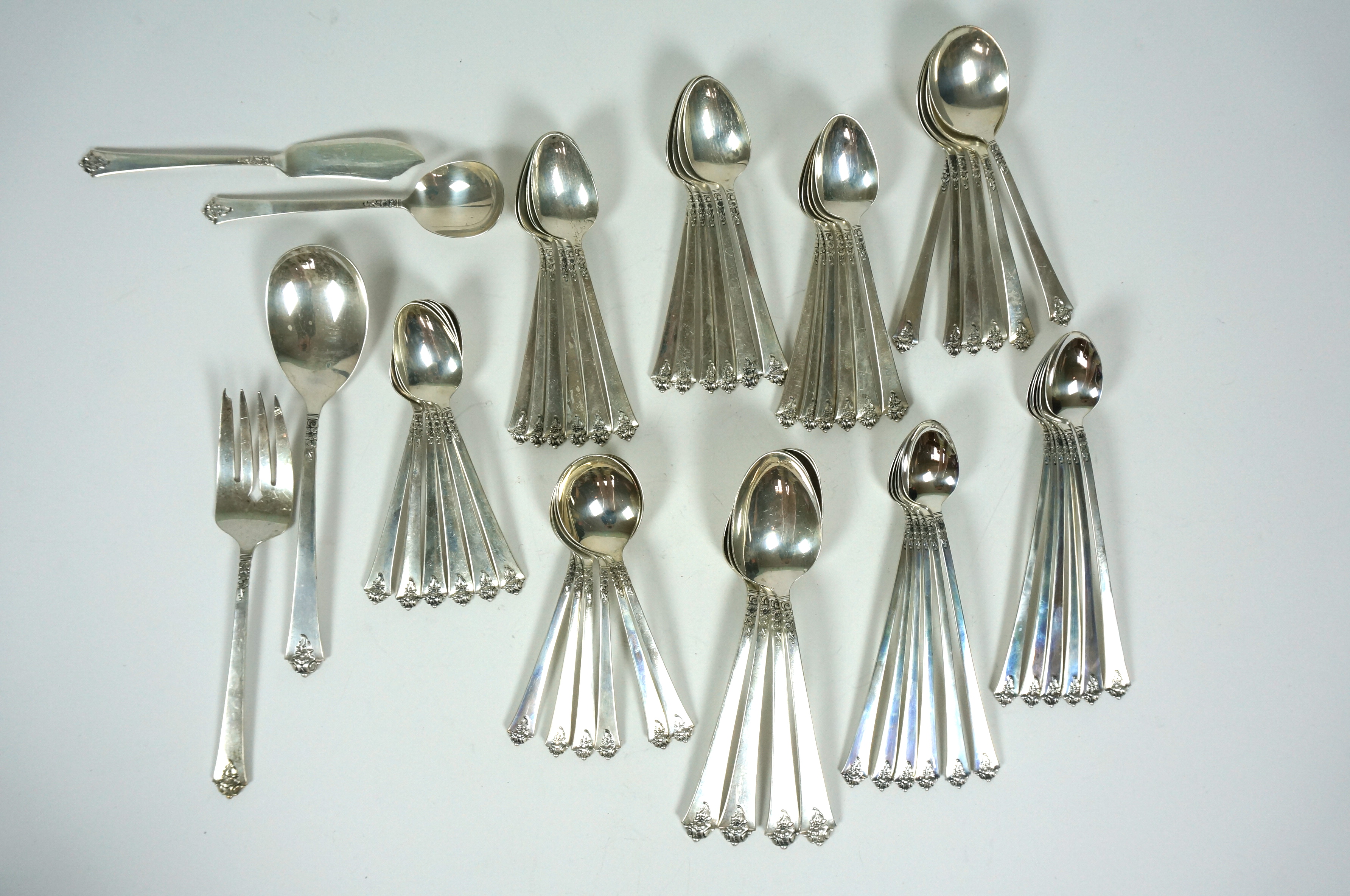 Royal Crest "Castle Rose" Sterling Silver Flatware Set