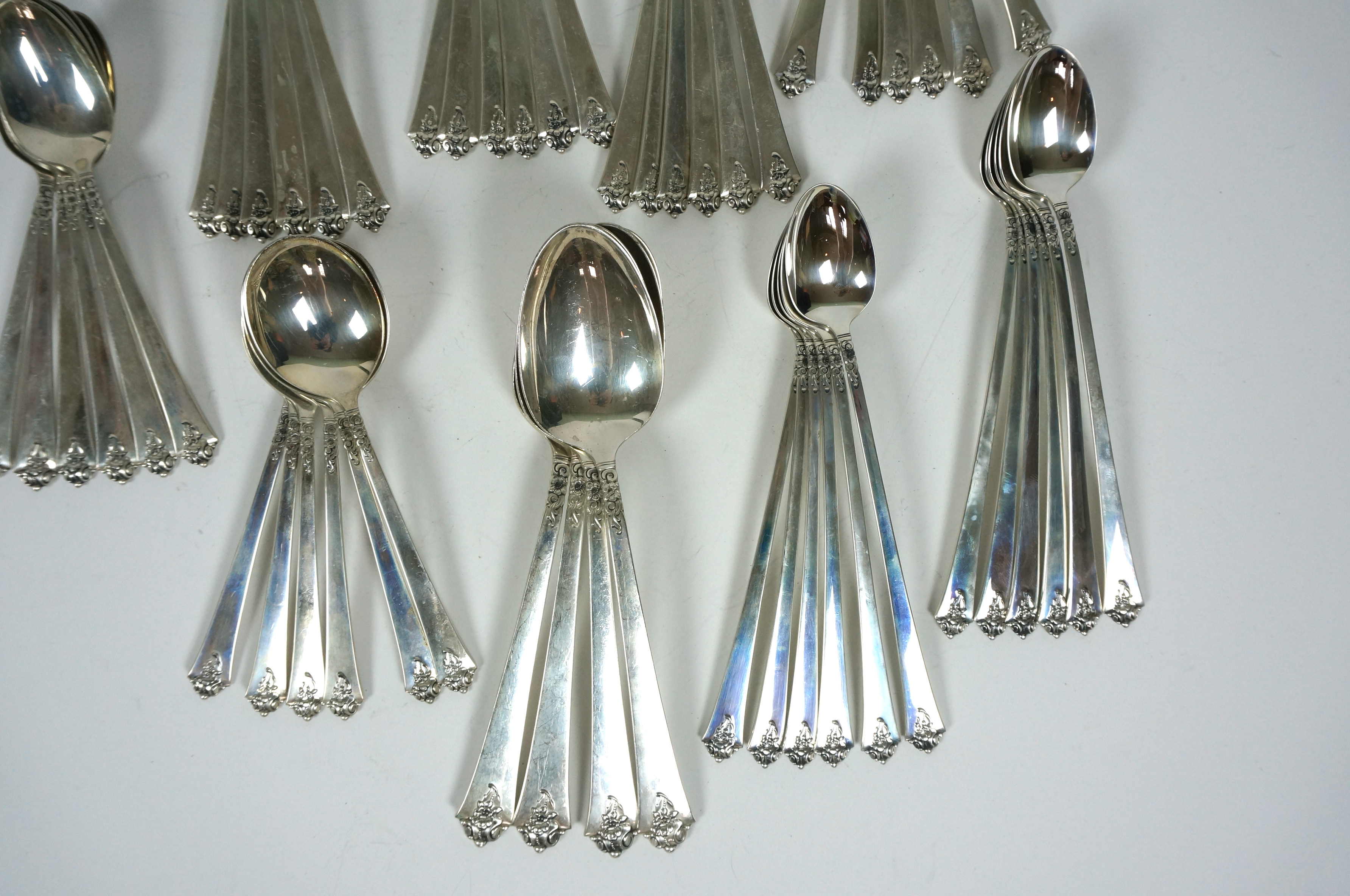 Royal Crest "Castle Rose" Sterling Silver Flatware Set