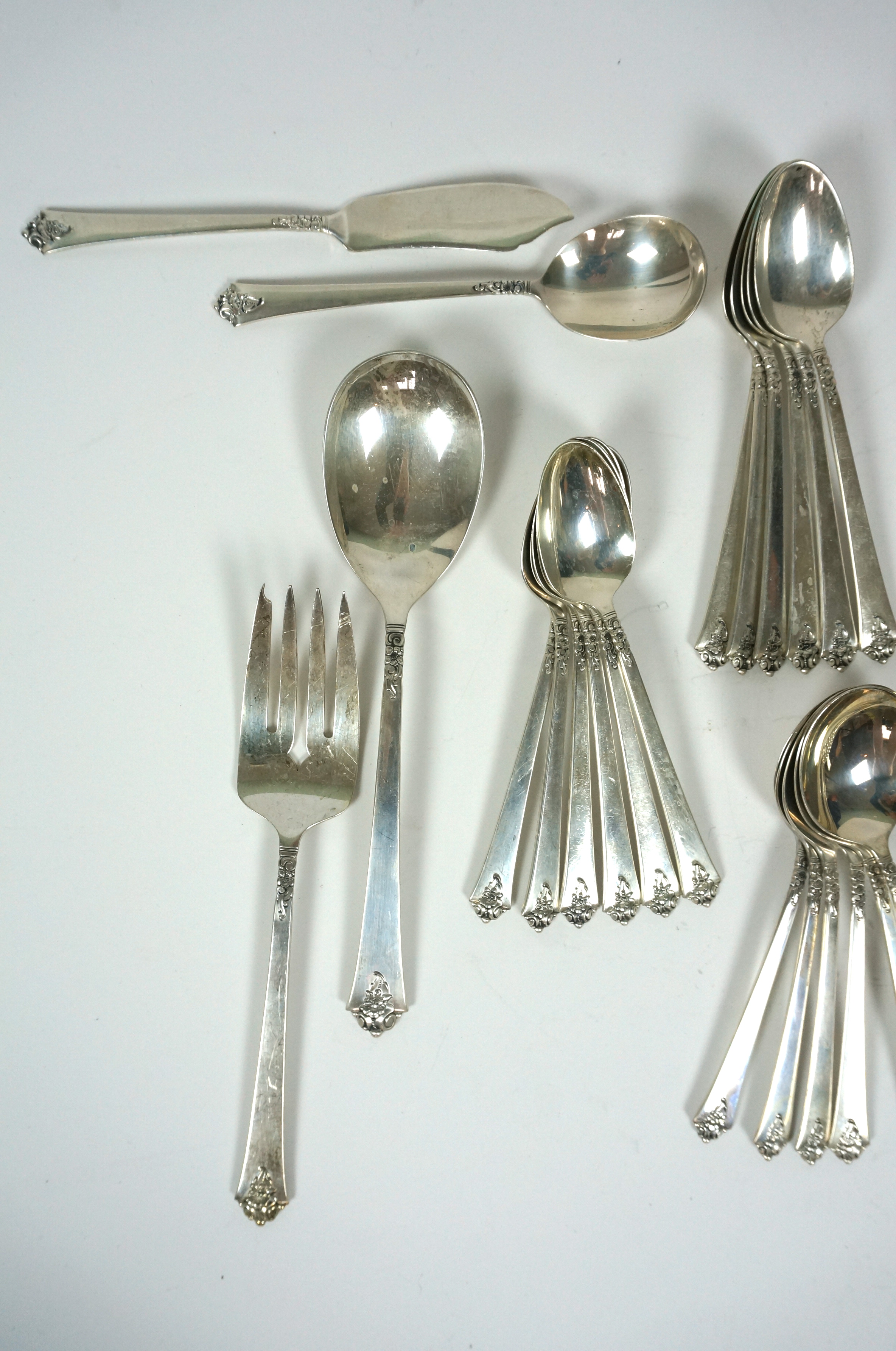 Royal Crest "Castle Rose" Sterling Silver Flatware Set