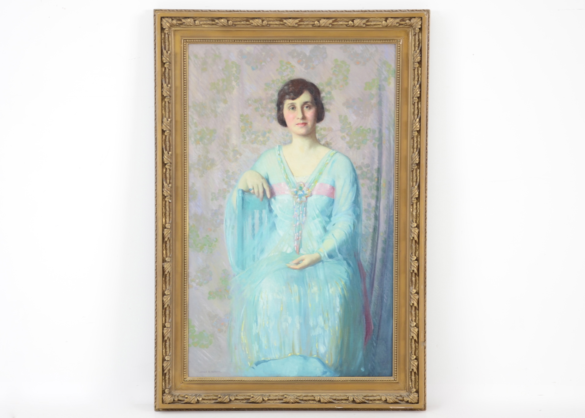 Original Portrait Painting by James R. Hopkins