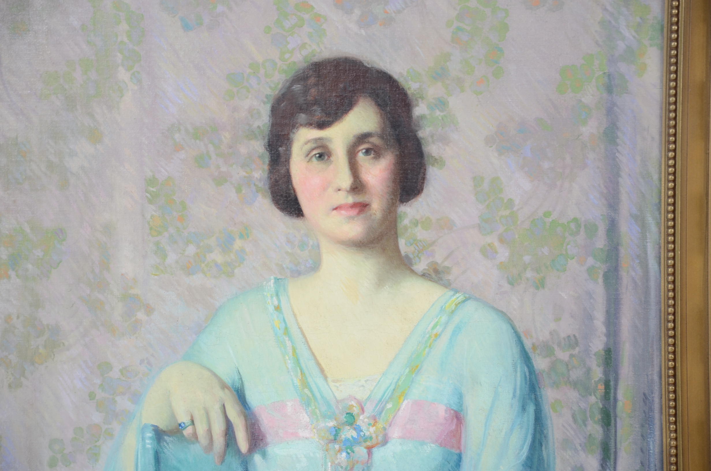 Original Portrait Painting by James R. Hopkins