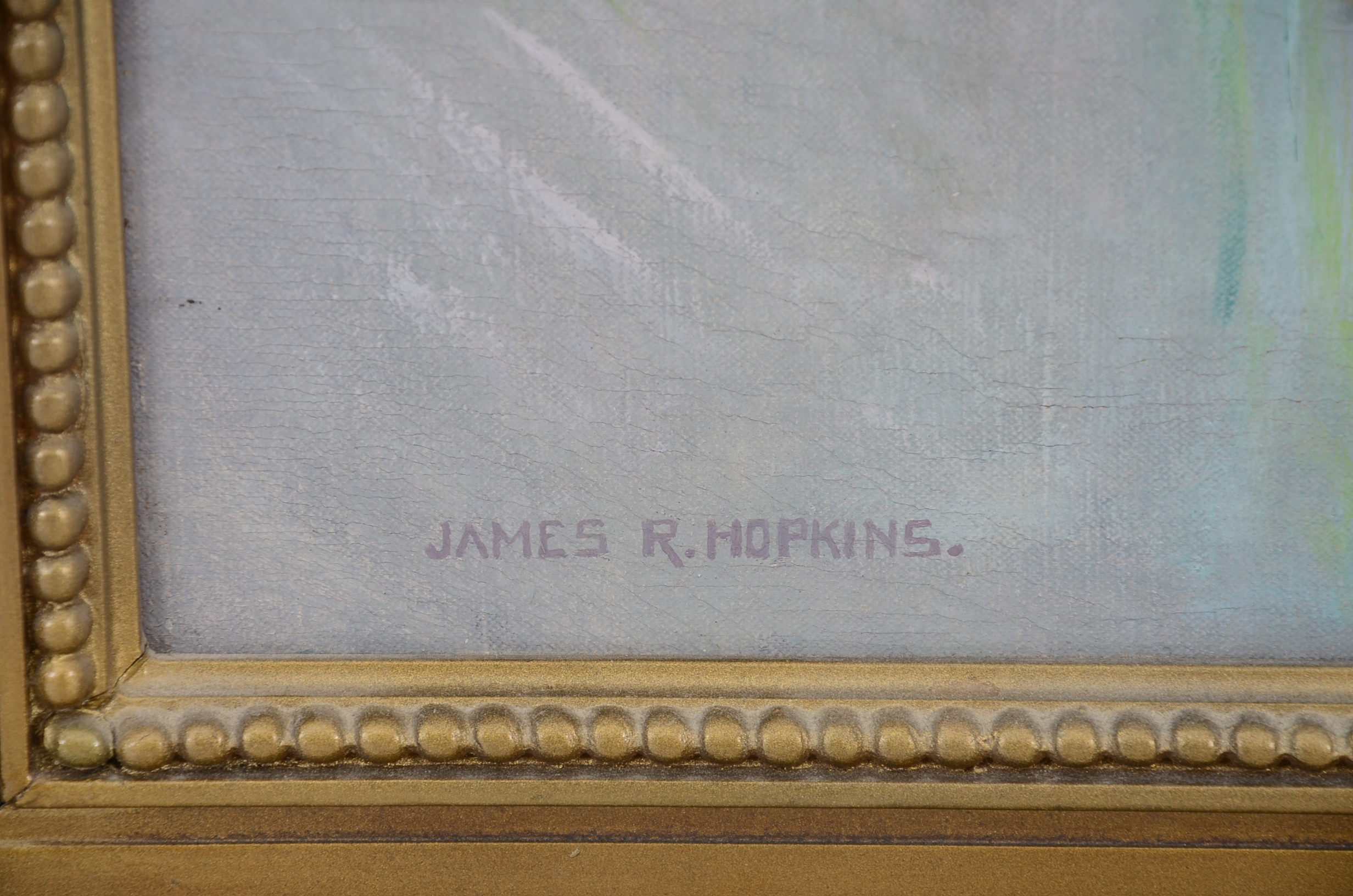 Original Portrait Painting by James R. Hopkins