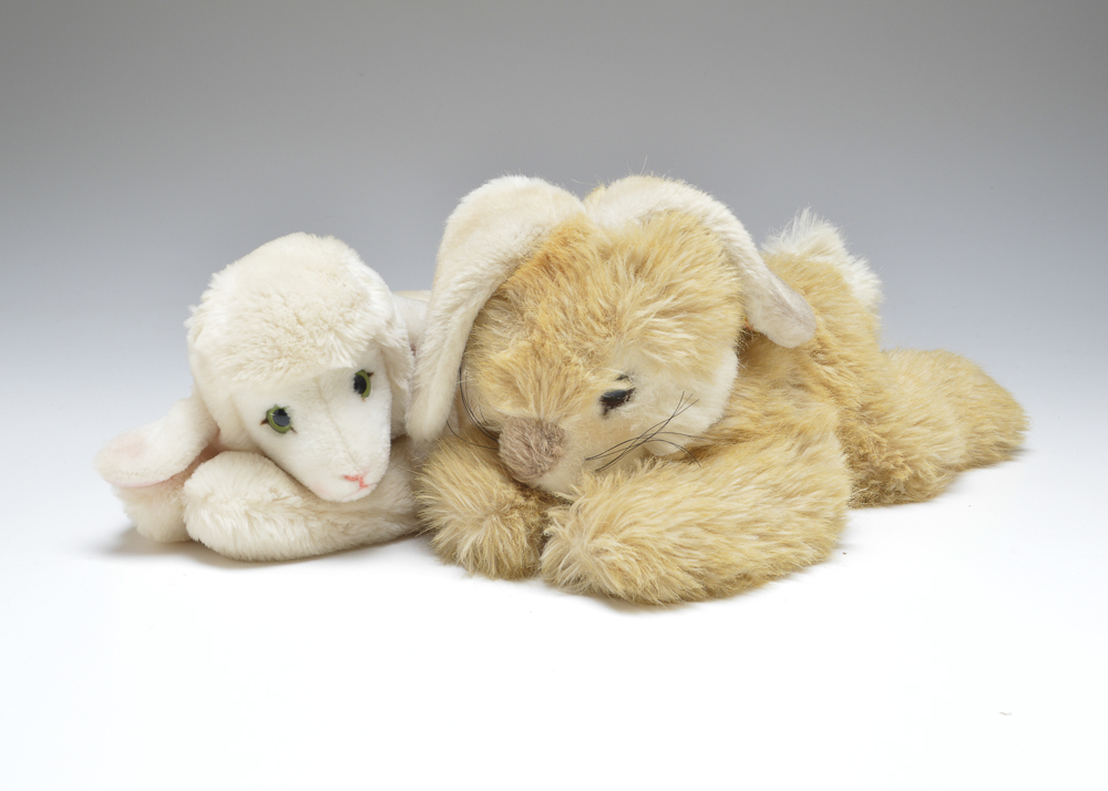 Steiff Plush Bunny and Lamb