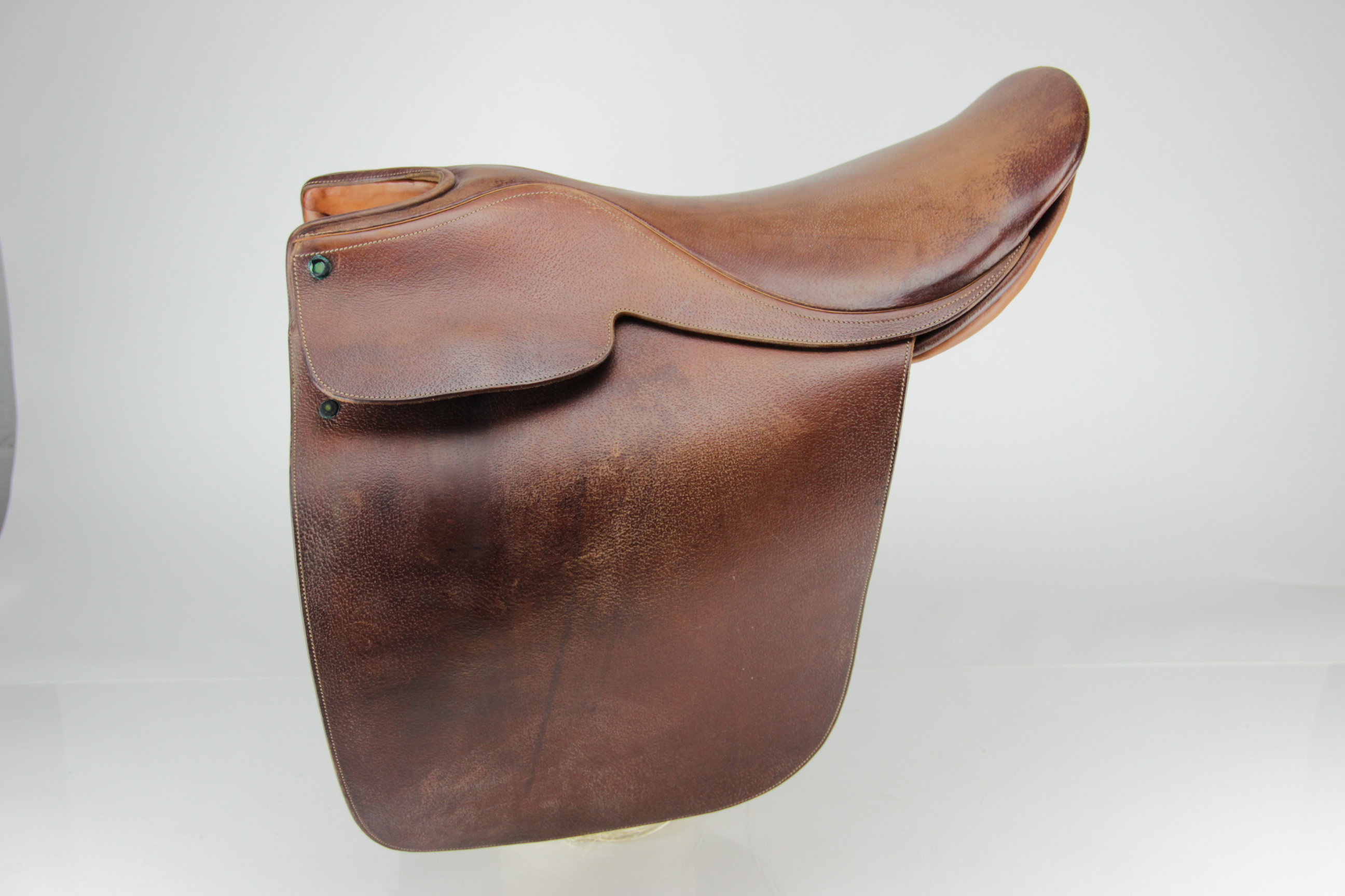Vintage English Cutback Saddle by J.A. Barnsby & Sons