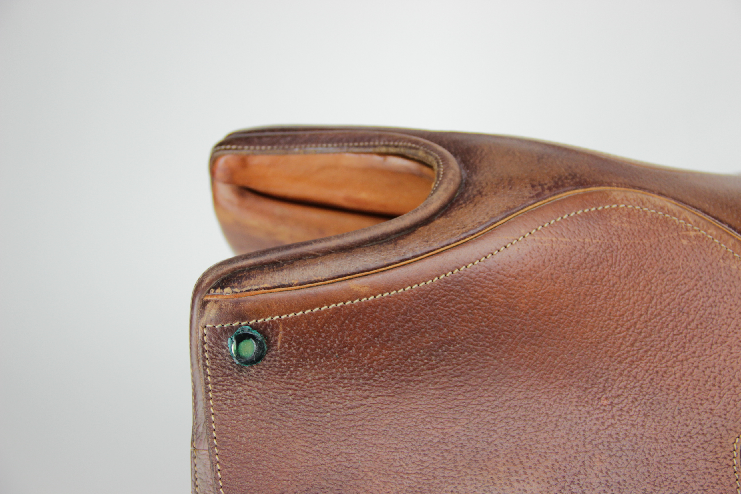 Vintage English Cutback Saddle by J.A. Barnsby & Sons