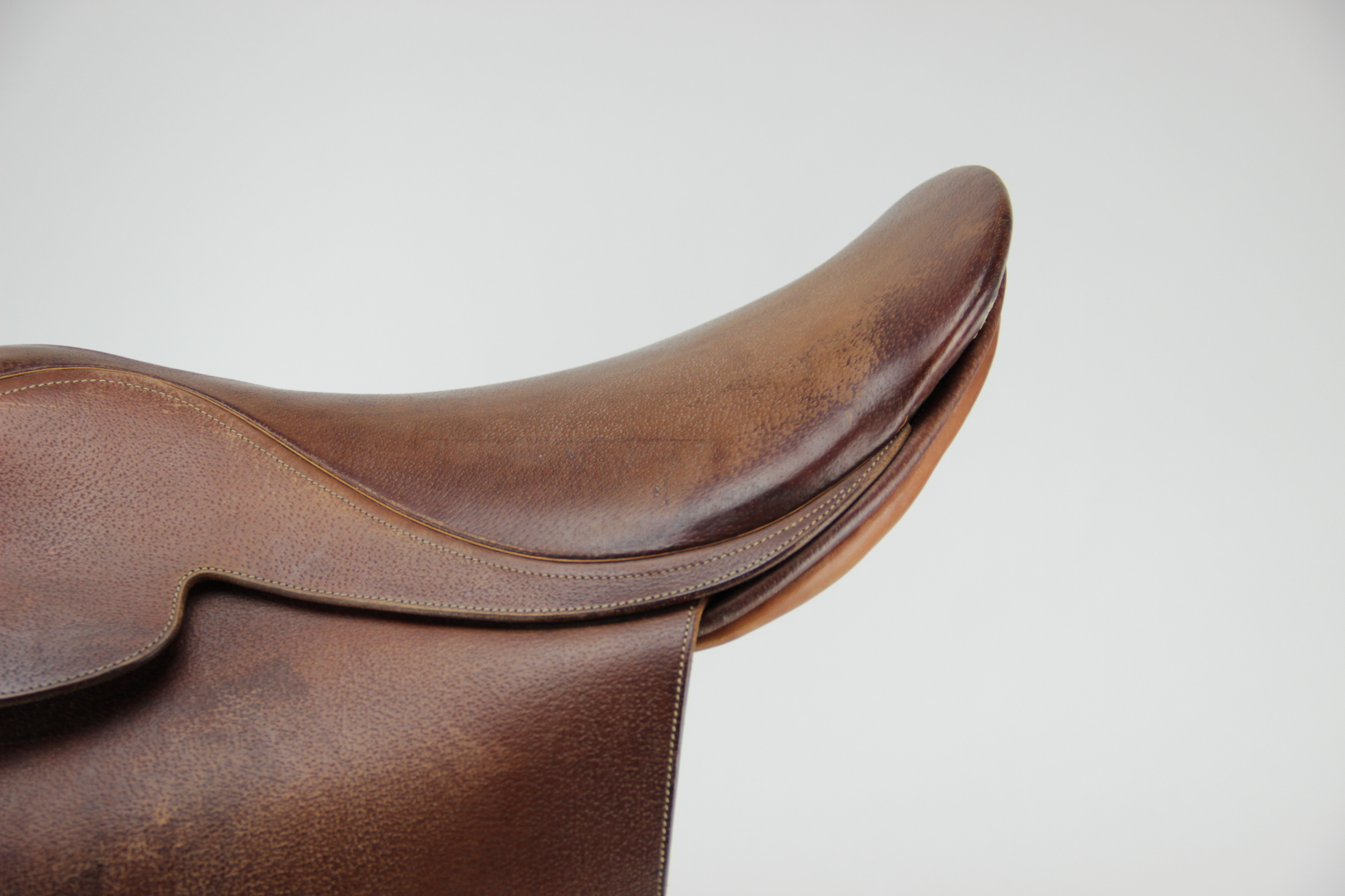 Vintage English Cutback Saddle by J.A. Barnsby & Sons