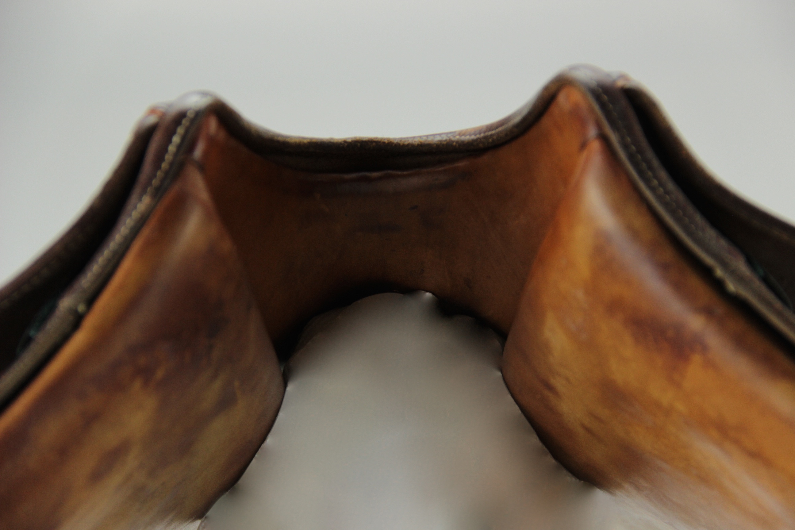 Vintage English Cutback Saddle by J.A. Barnsby & Sons