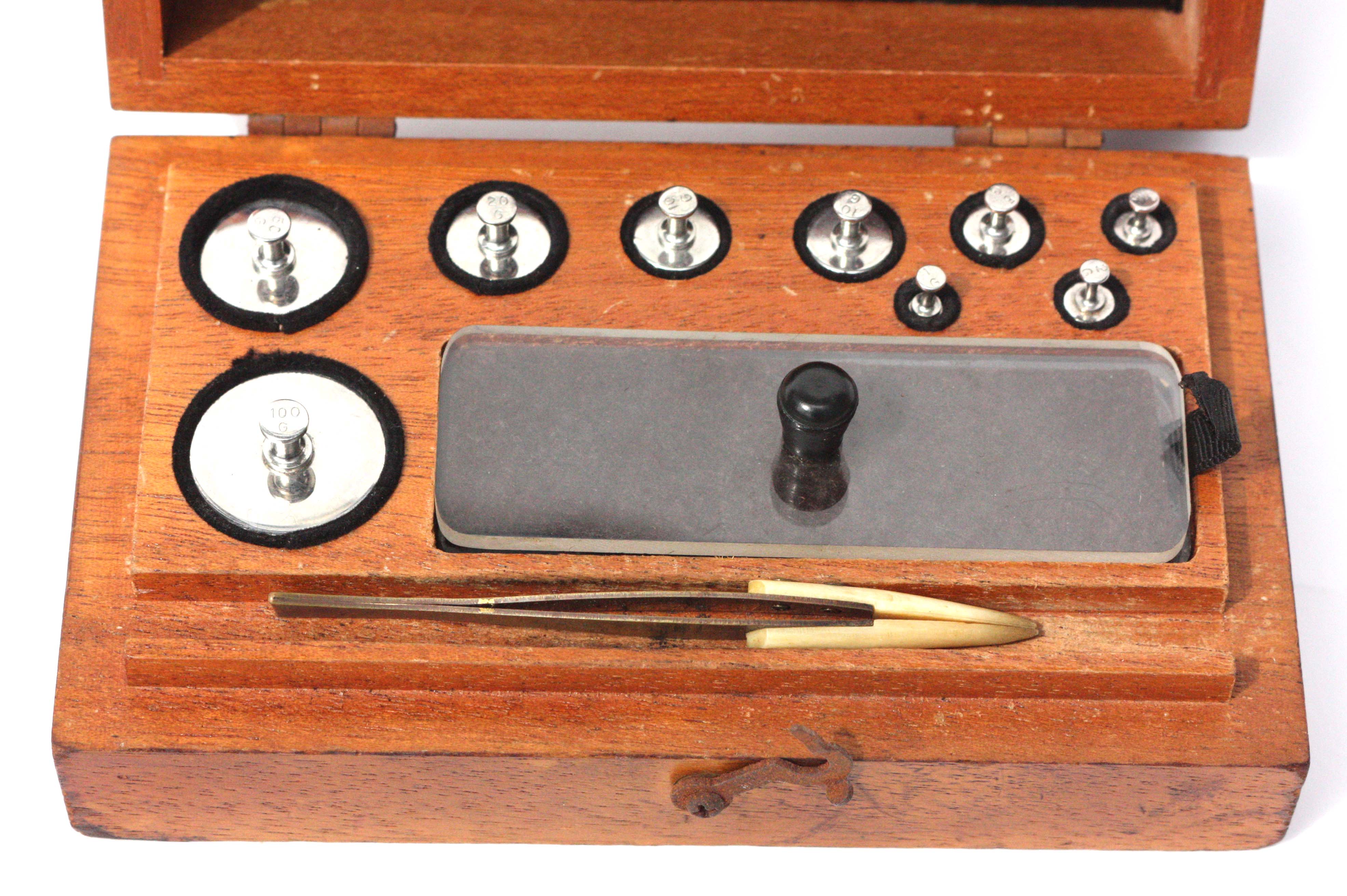 Vintage Compasses and Christian Becker Apothecary Weight Set