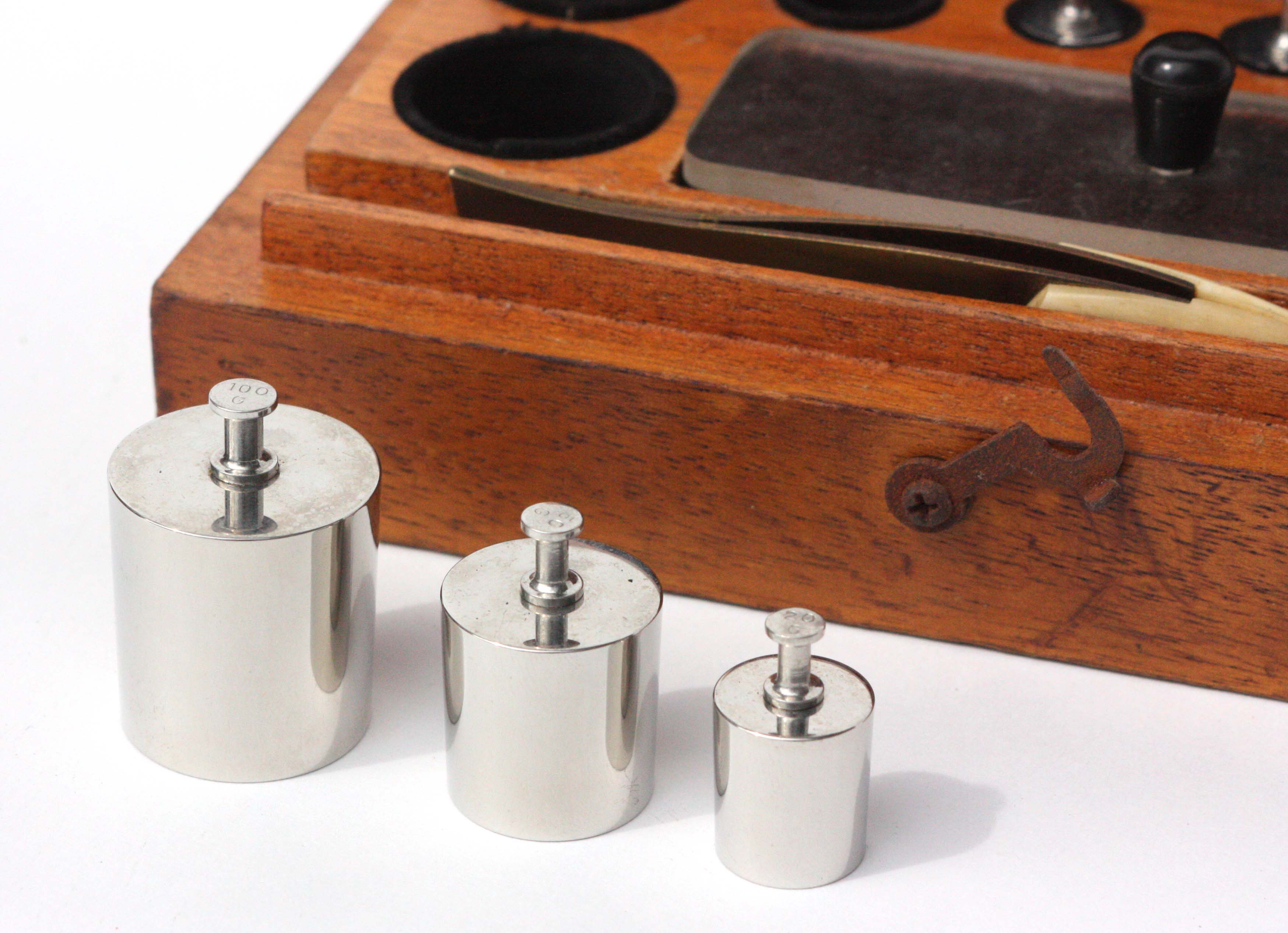 Vintage Compasses and Christian Becker Apothecary Weight Set