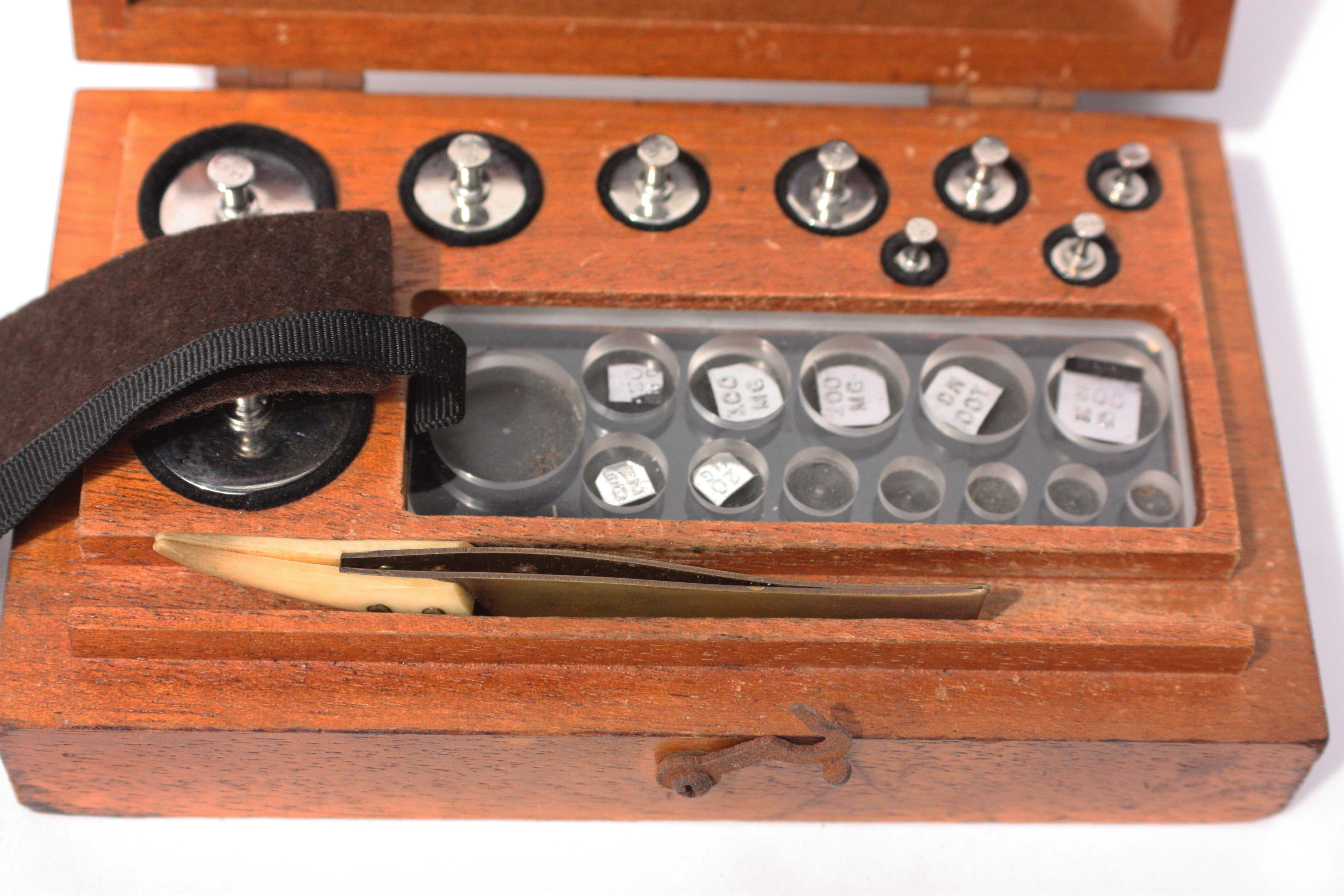 Vintage Compasses and Christian Becker Apothecary Weight Set