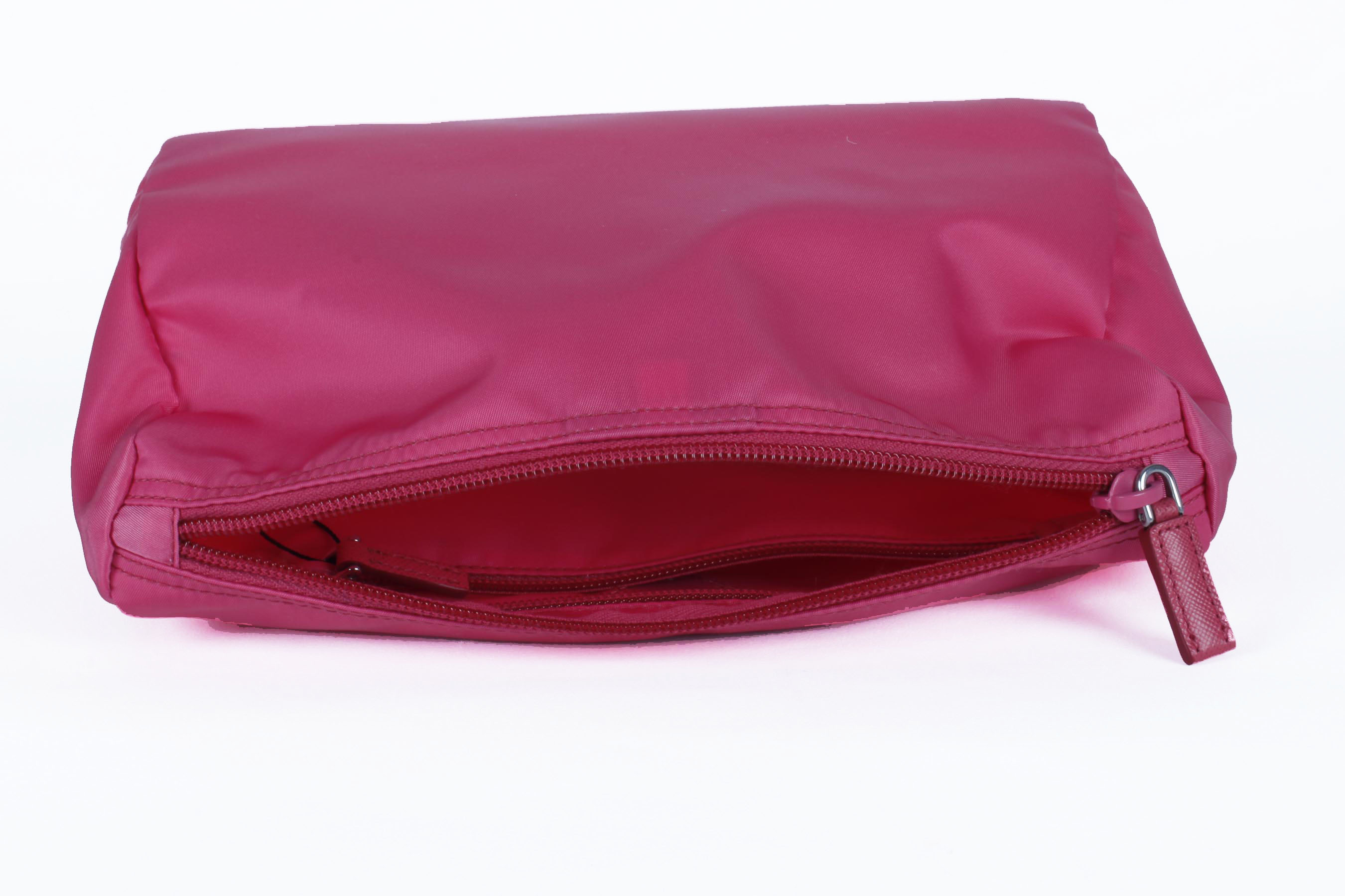 Pink Prada Vela Trapezoid Cosmetic Case