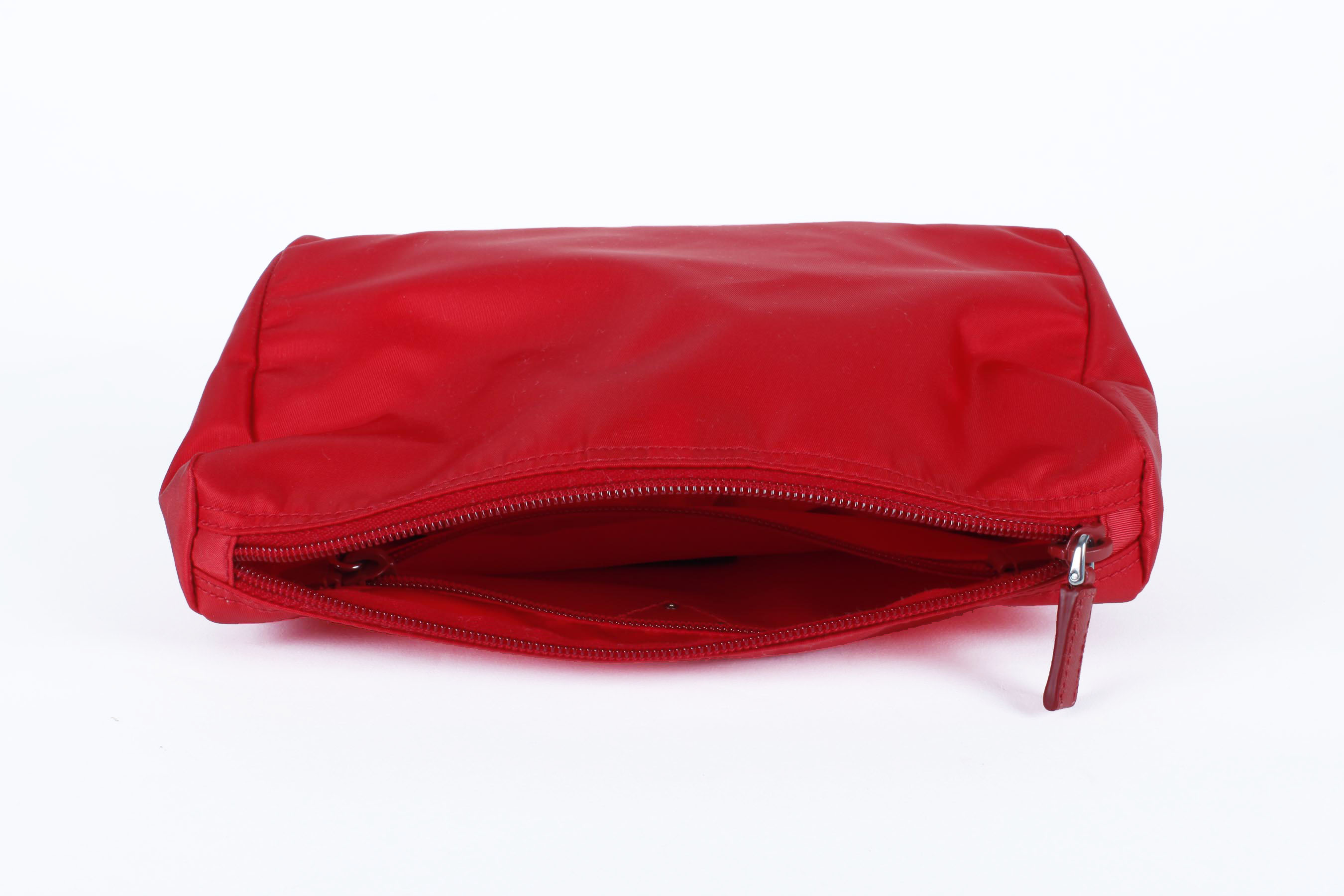 Red Prada Vela Trapezoid Cosmetic Case