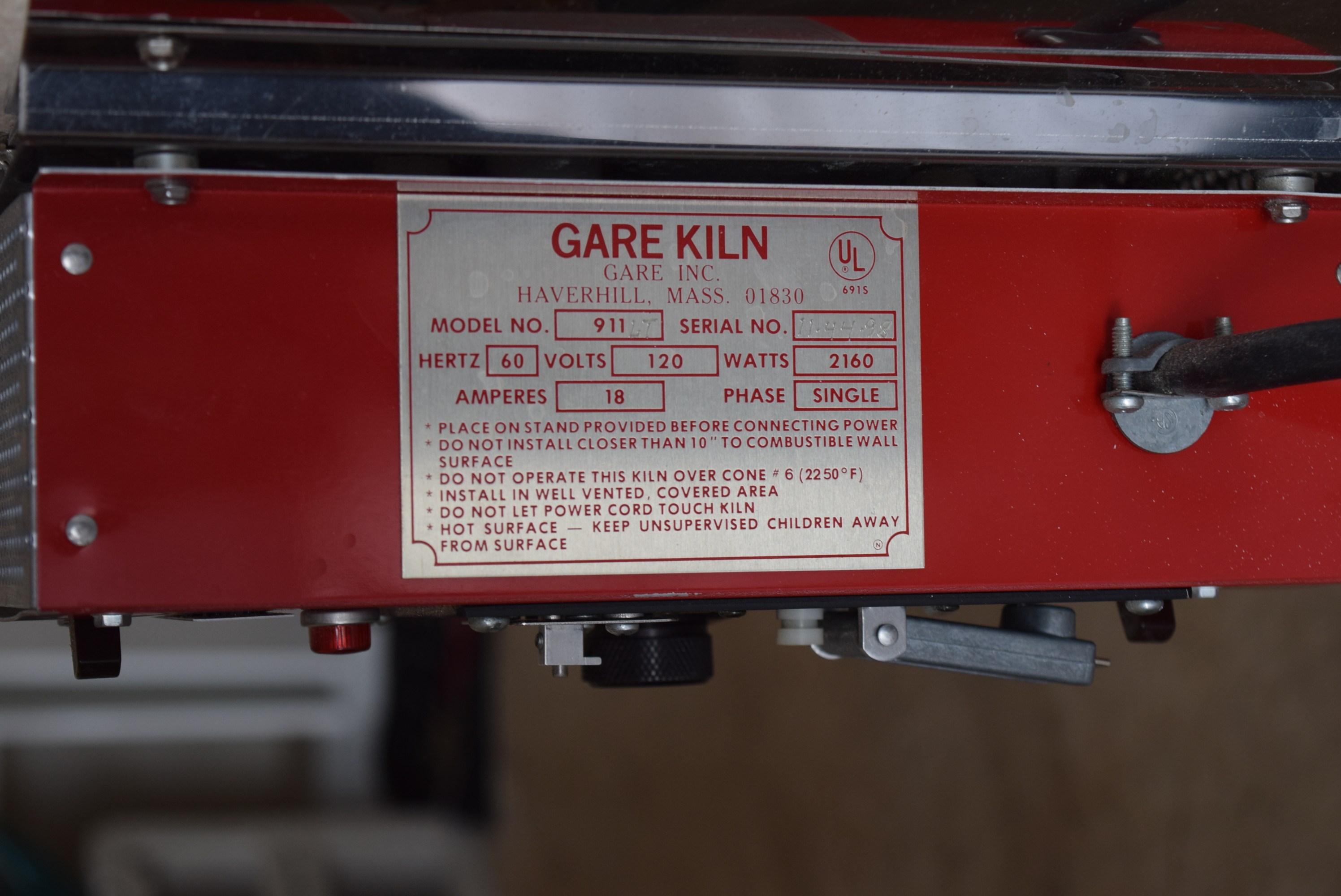 Gare 120 Volt Electric Kiln