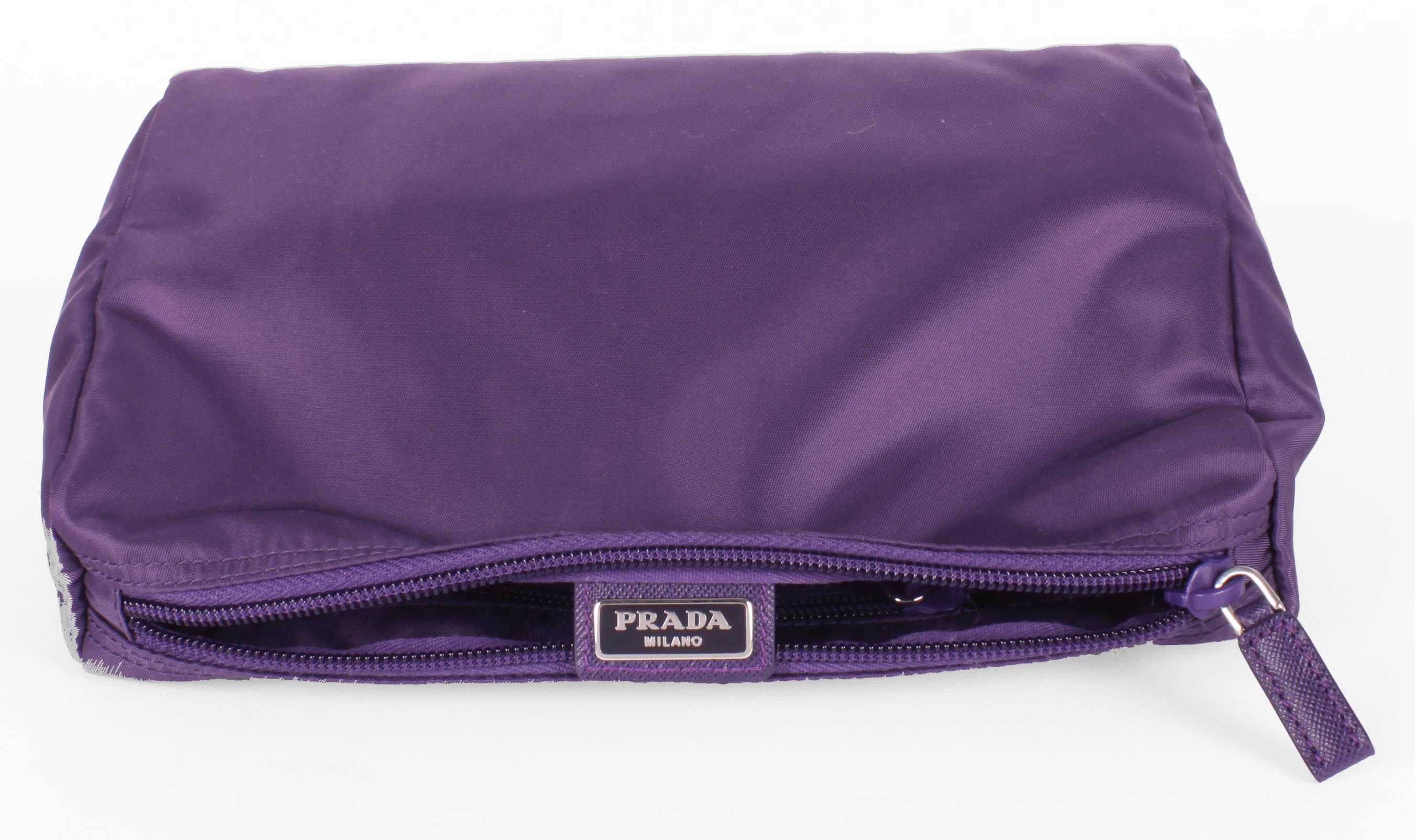 Violet Prada Vela Trapezoid Cosmetic Case