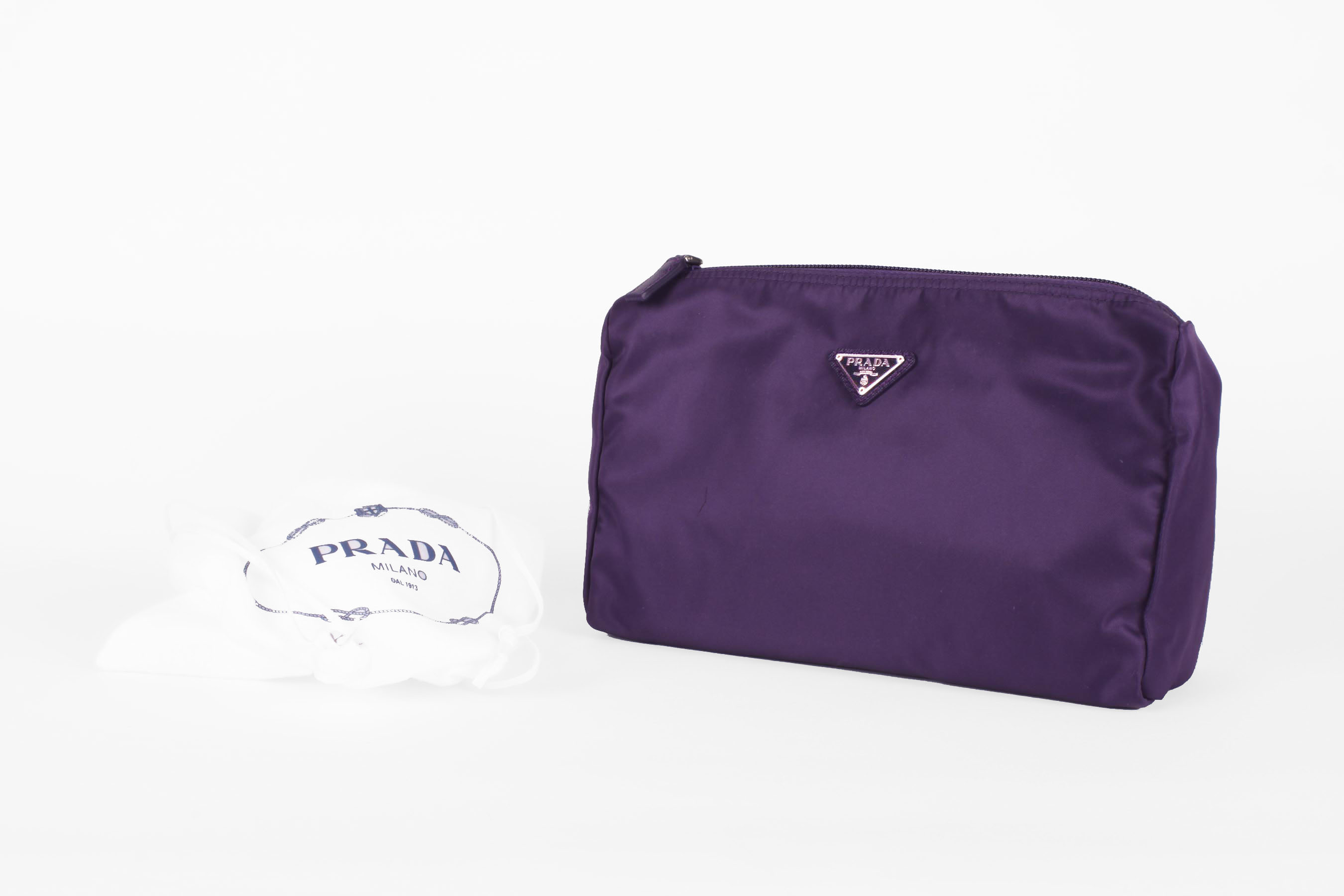 Violet Prada Vela Trapezoid Cosmetic Case