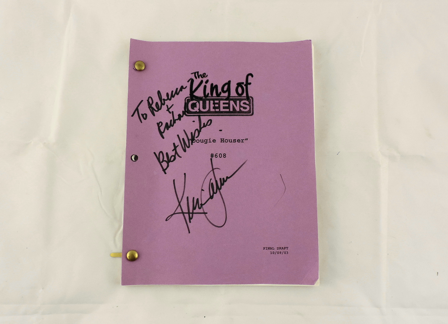 Kevin James Autographed "The King of Queens" Script