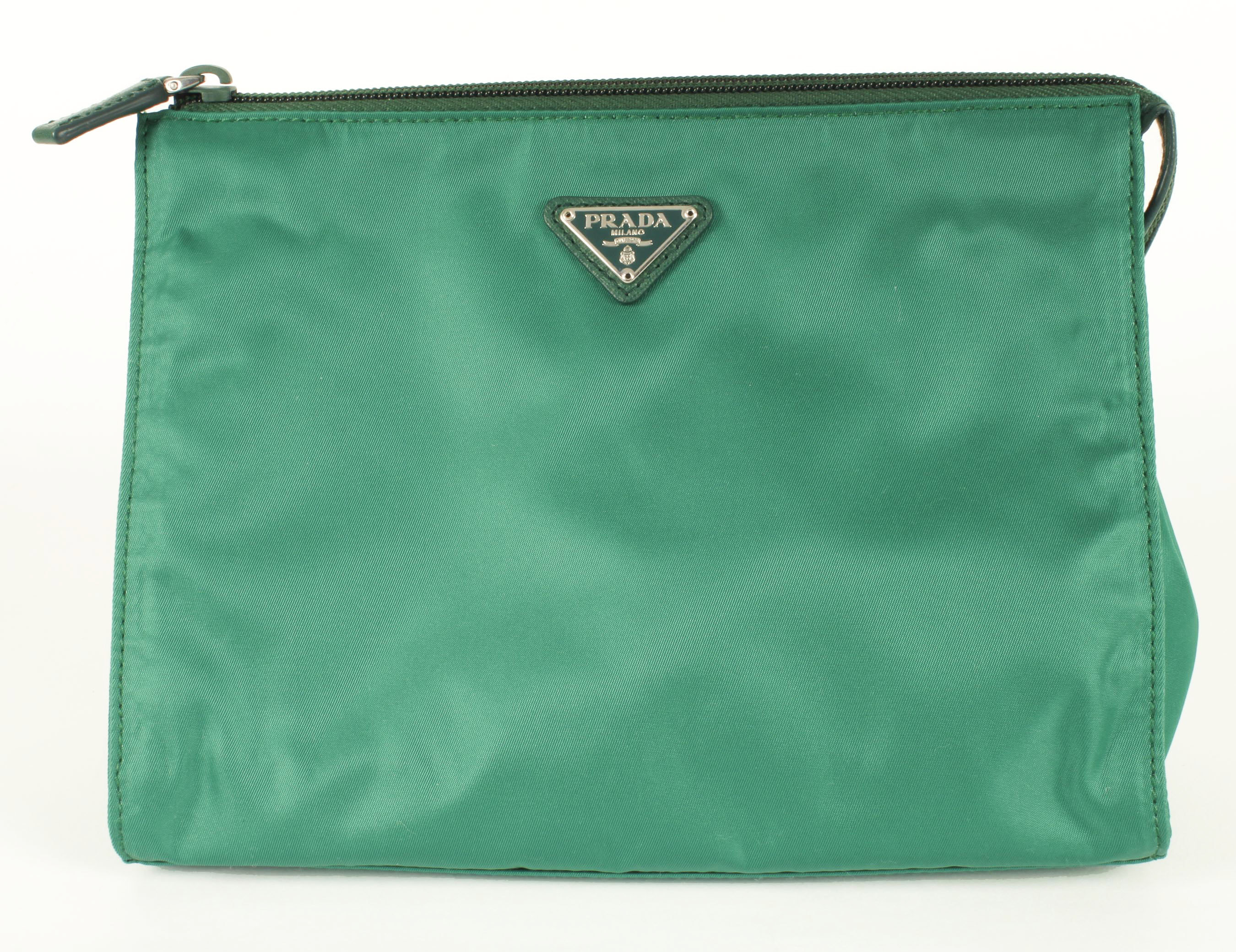 Green Prada Vela Cosmetic Case