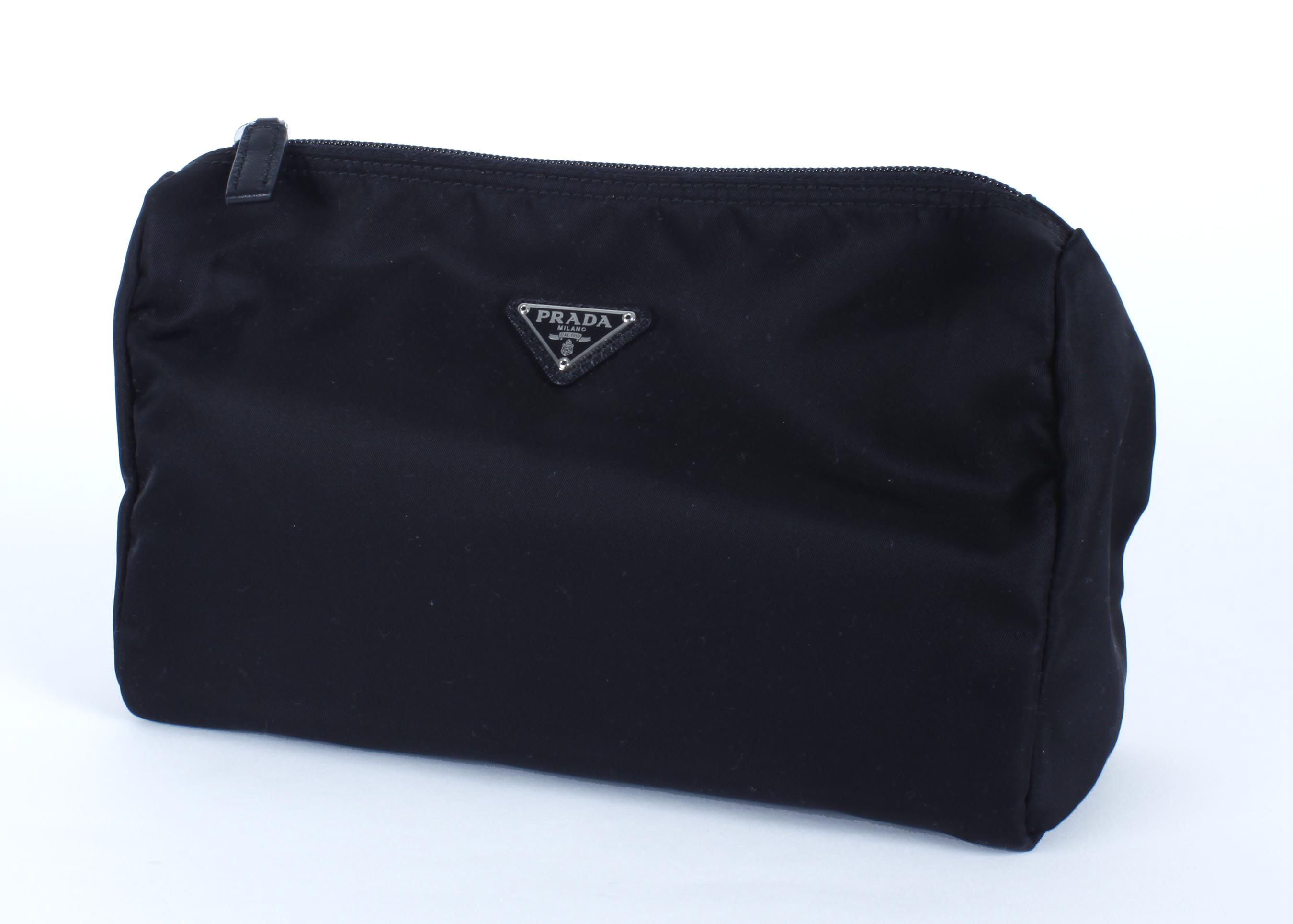 Black Prada Vela Trapezoid Cosmetic Case