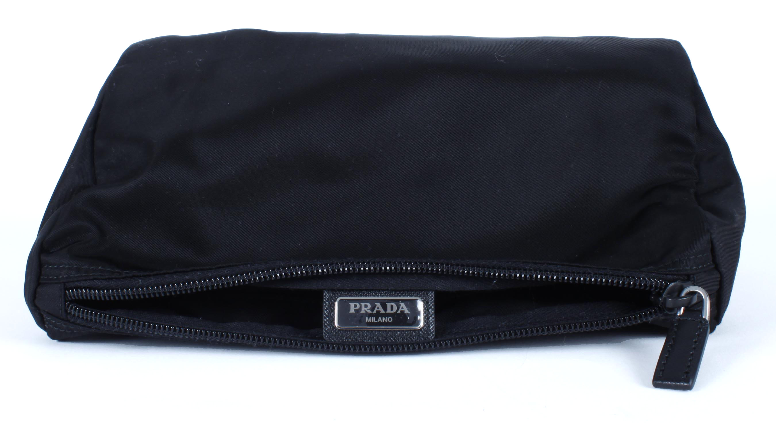 Black Prada Vela Trapezoid Cosmetic Case