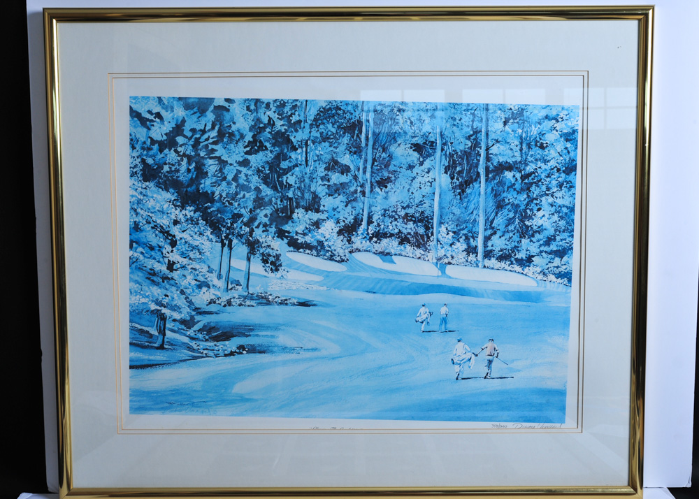 Grouping of Golf-Themed Lithographs