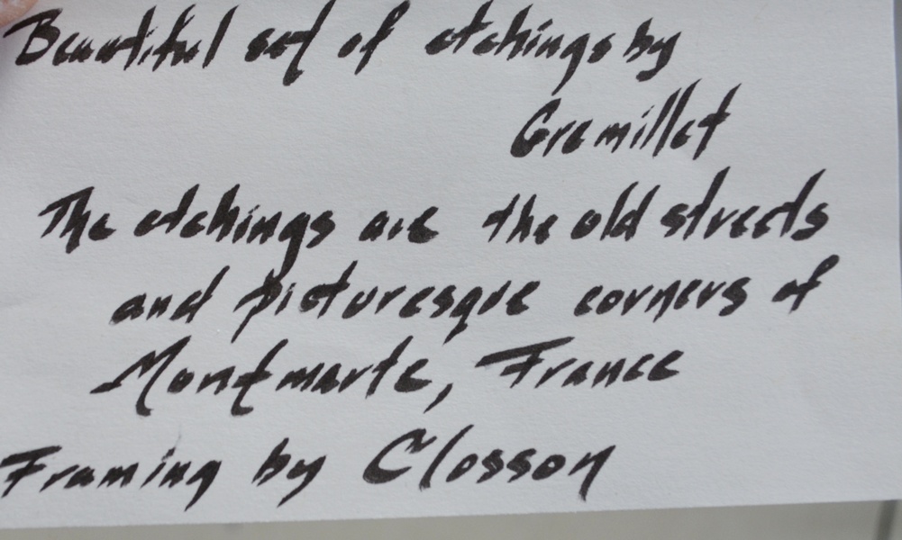 Seven Framed French Lithographs by F. Gremillet