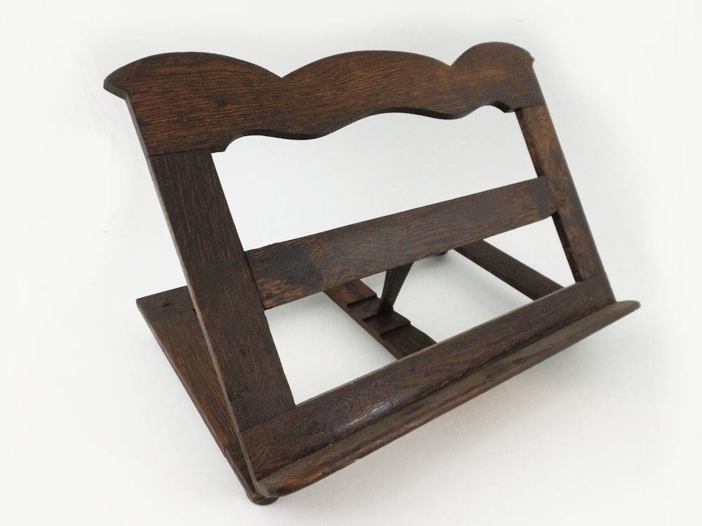 Vintage Dark Oak Folding Music Stand