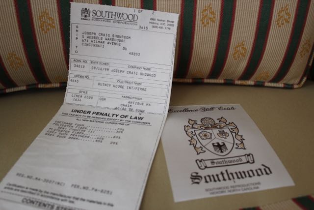 Southwood Queen Anne Style Wingback Chair