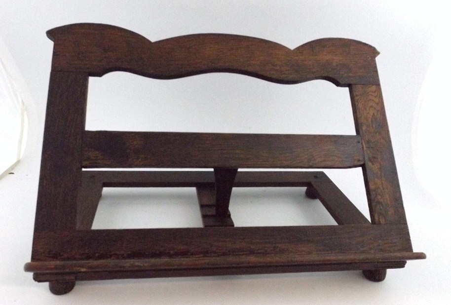 Vintage Dark Oak Folding Music Stand