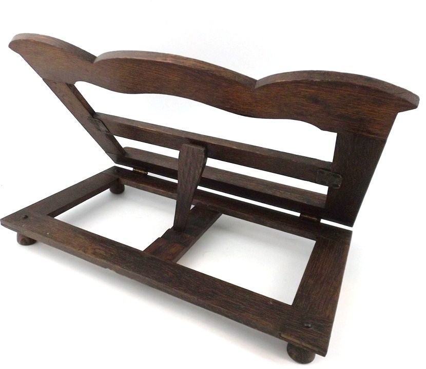 Vintage Dark Oak Folding Music Stand