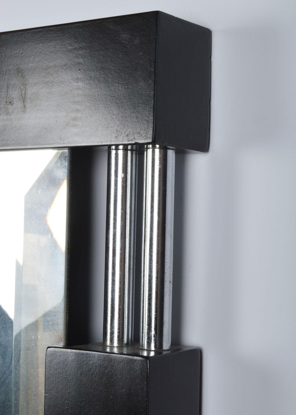 Wenge Mirror with Metal Rods