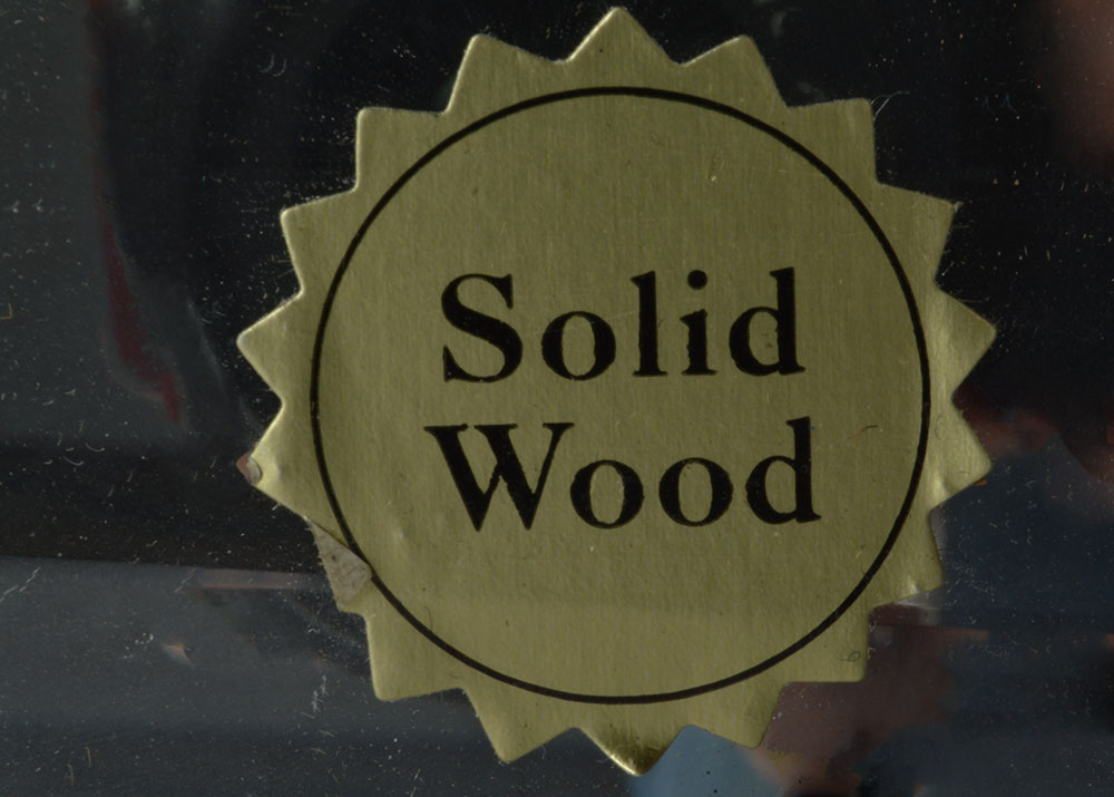 Wenge Mirror with Metal Rods